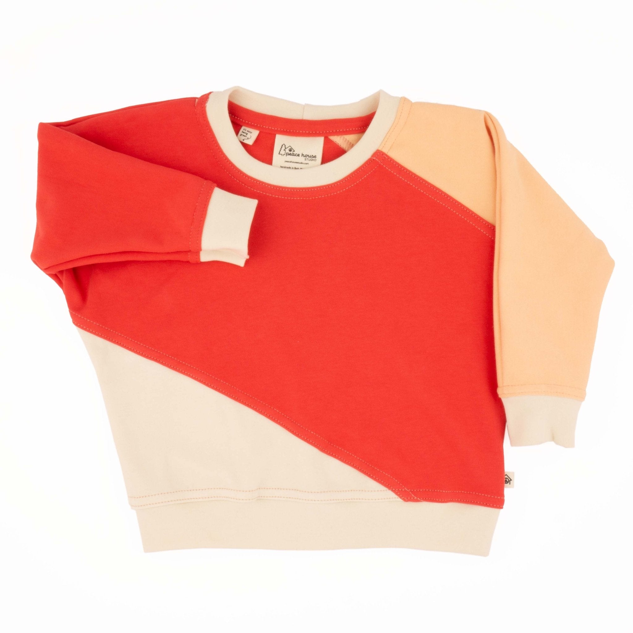 Baby Diagonal Colorblock Sweatshirt