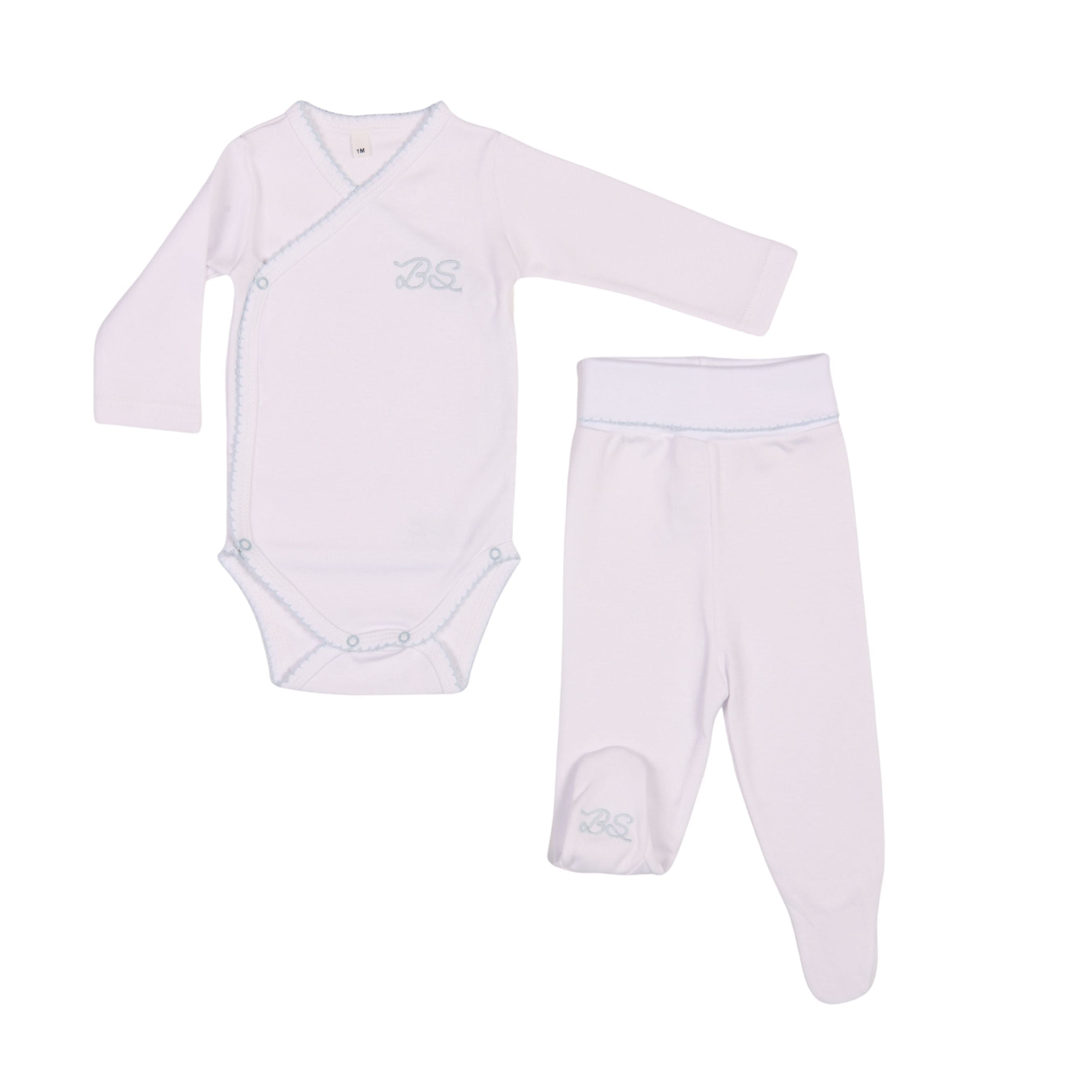 Essentials | Baby Boys Light Blue Cardigan & Leggings Set (5)