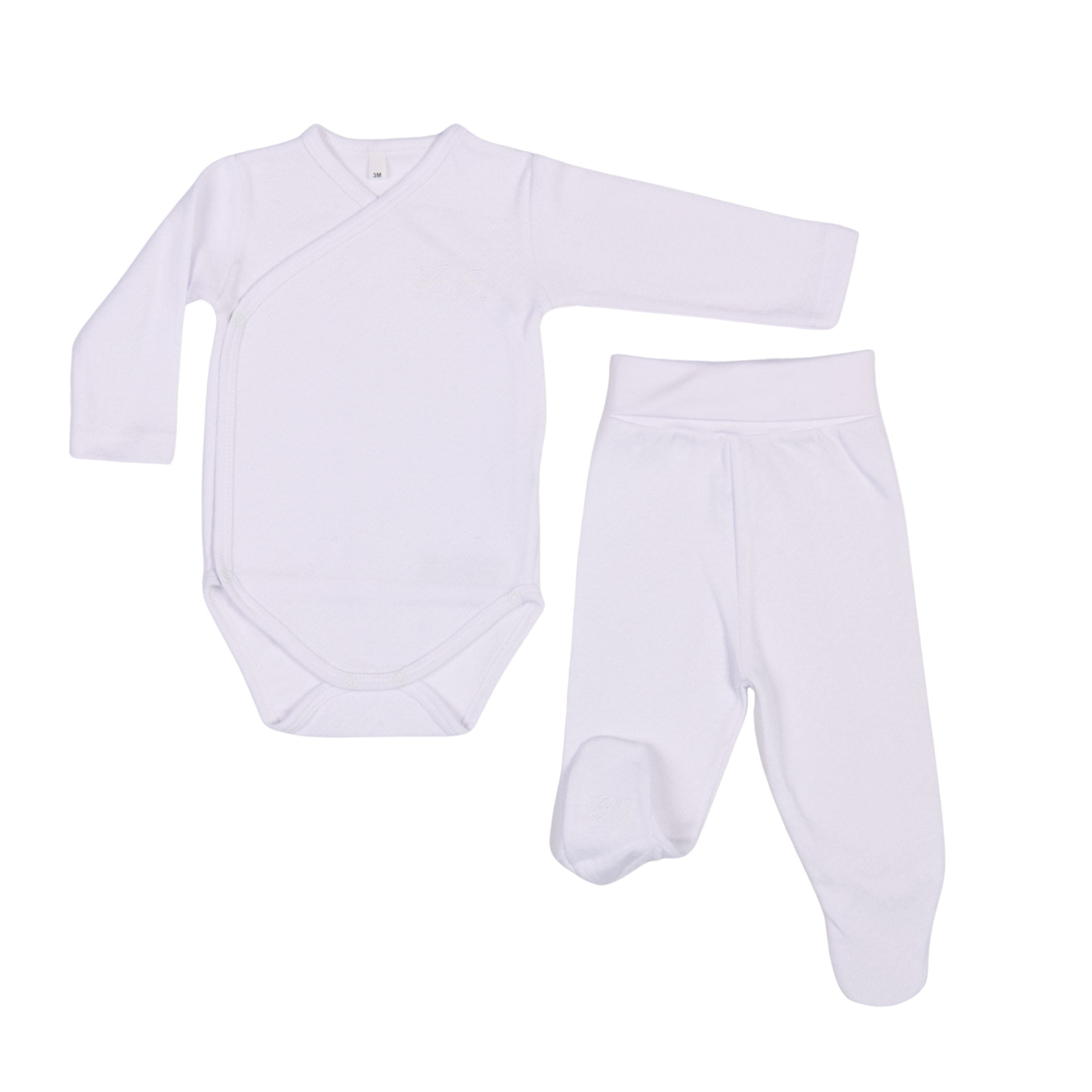 Essentials | Baby White Cardigan & Leggings Set (5)
