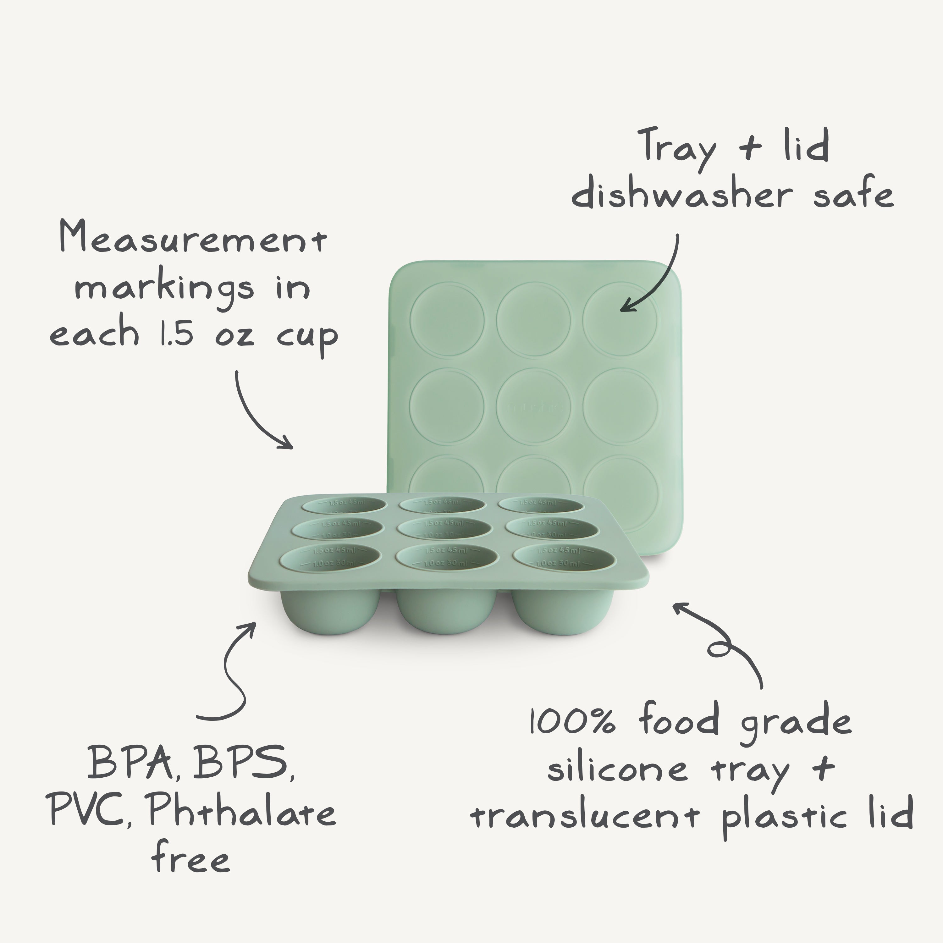 Baby Food Freezer Tray
