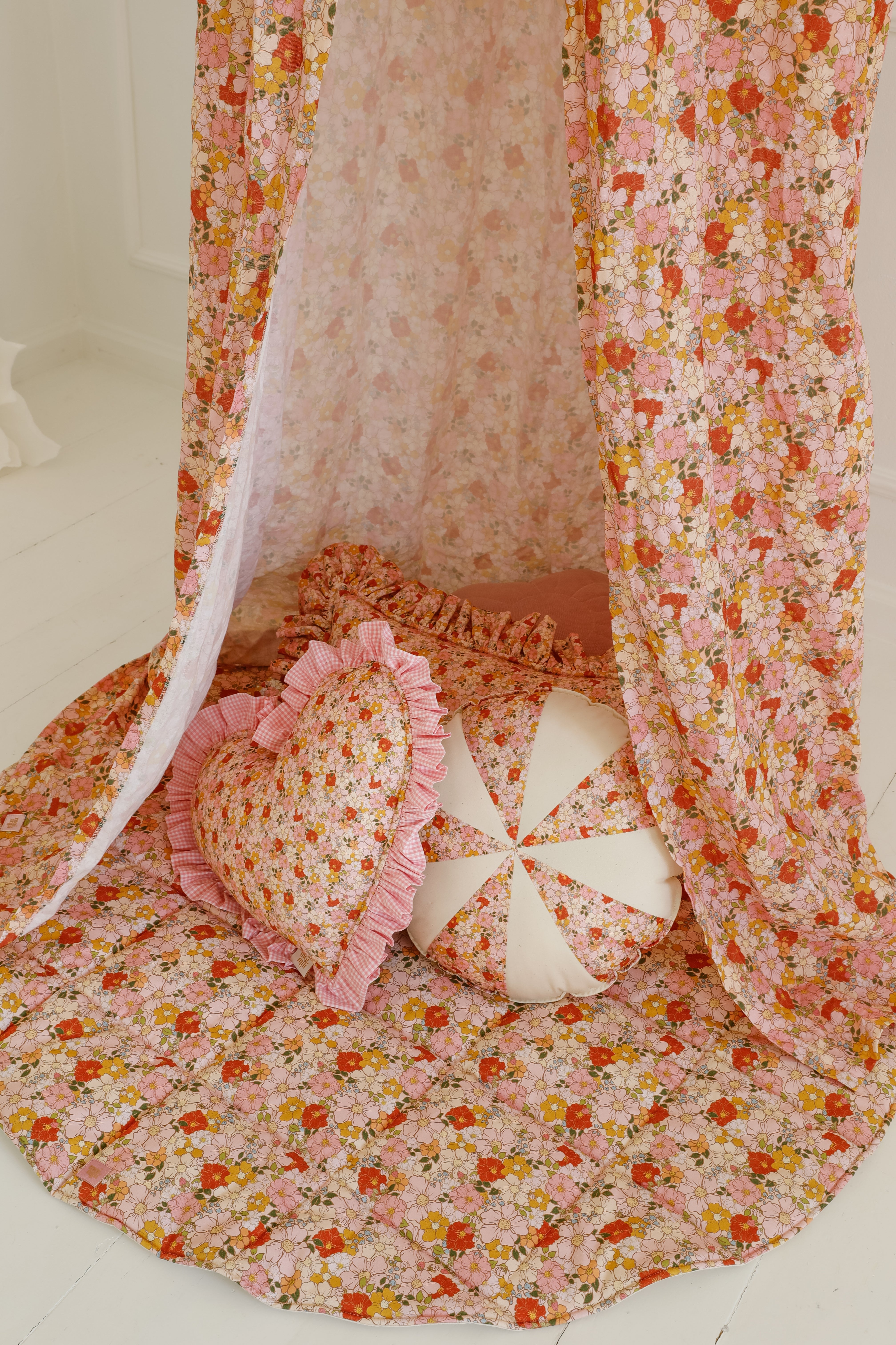 “spring Garden” Round Cotton Mat