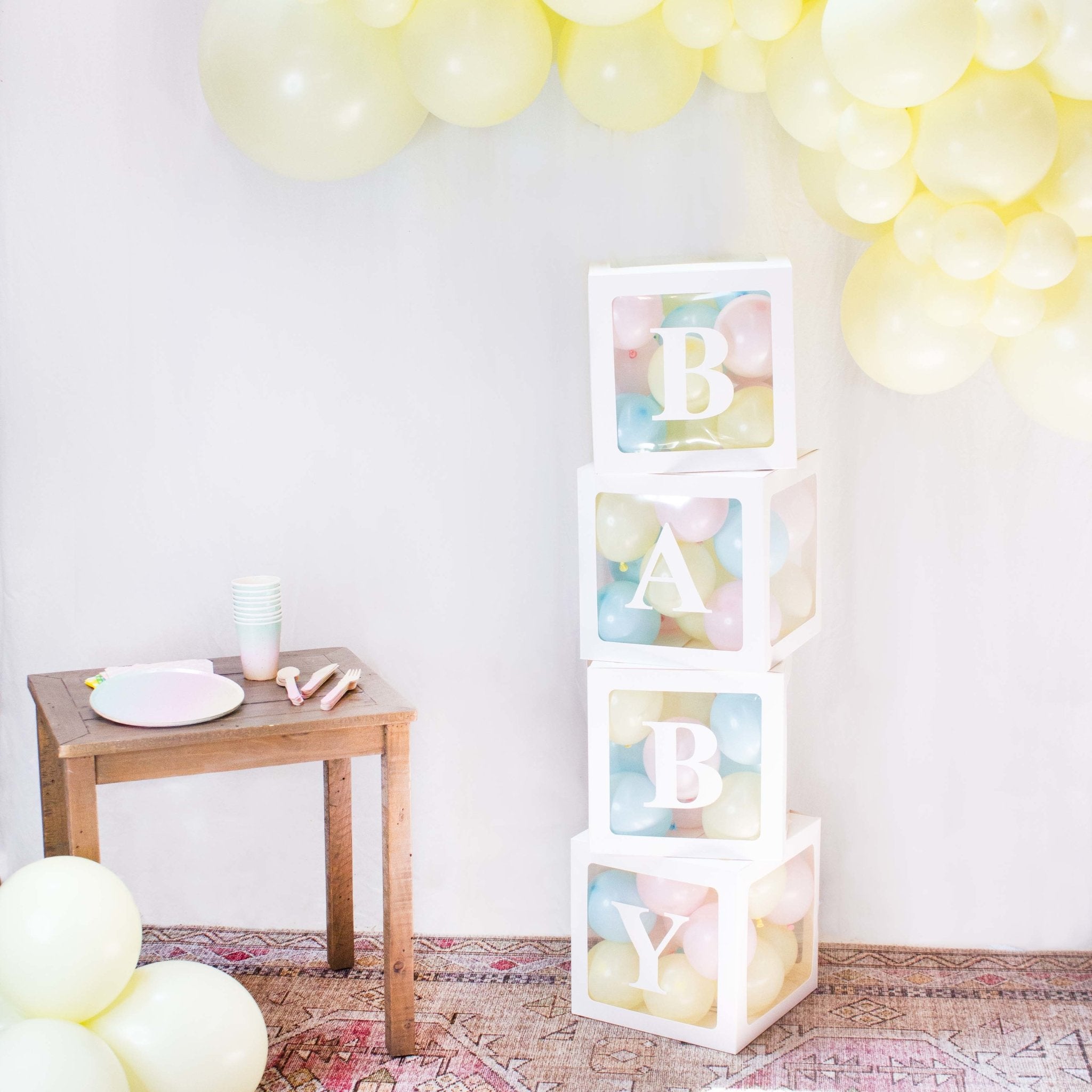 Baby Shower Balloon Blocks