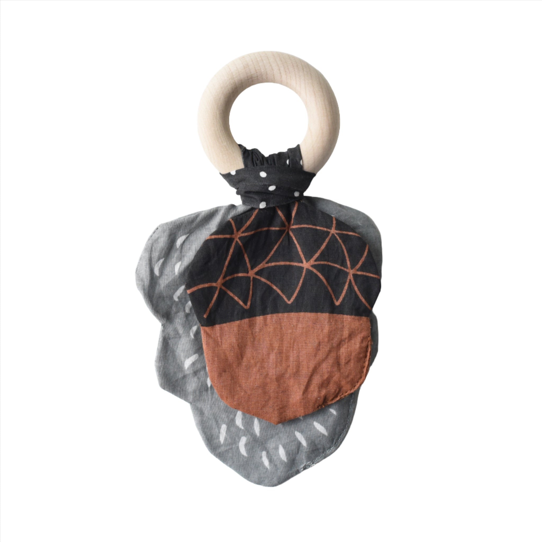 Crinkle Teether - Acorn