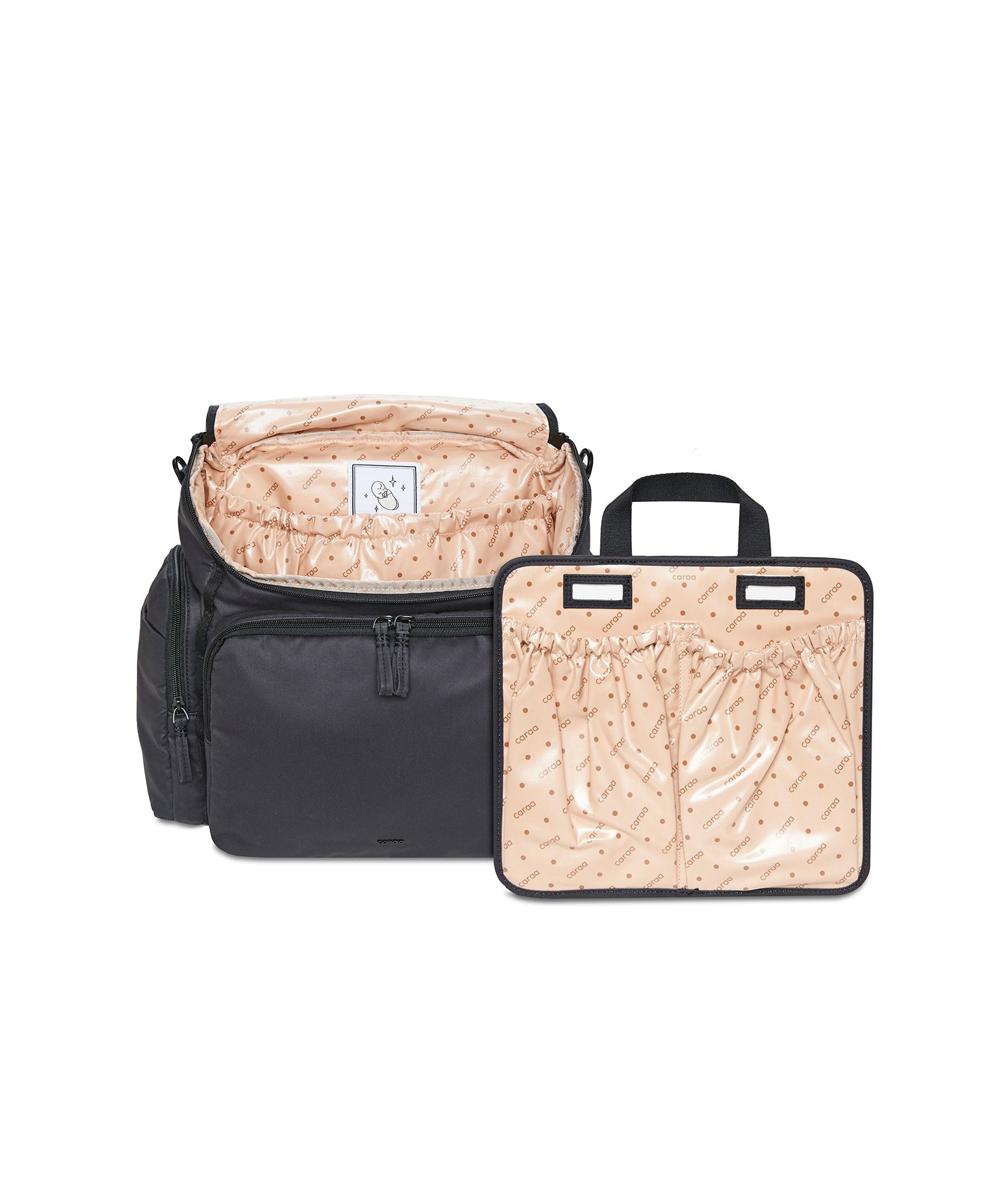 Baby Bag Cotton Medium In Black