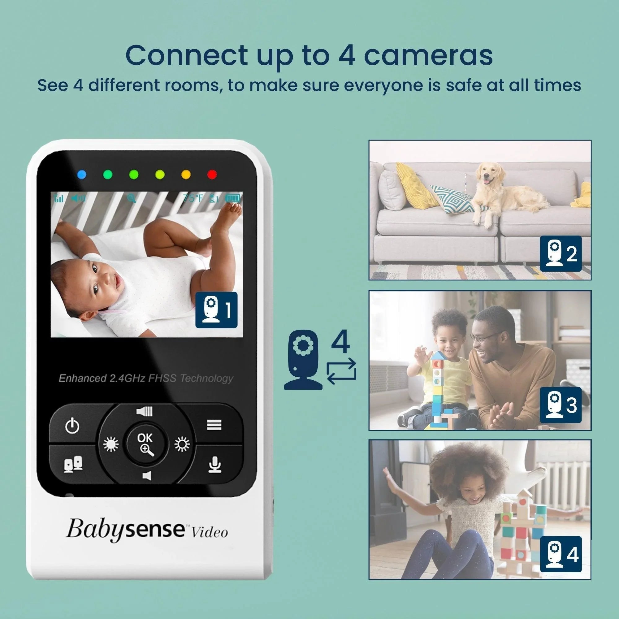 Babysense 7 Safe Sleep & Compact Video Monitor Bundle