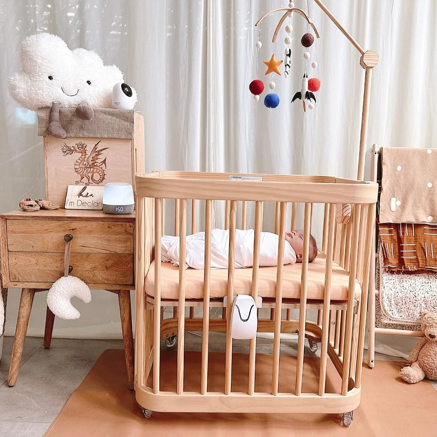 Babysense Smart Nursery: Video Baby Monitor, Breathing Motion Sleep Monitor, Night Light & Sound Machine