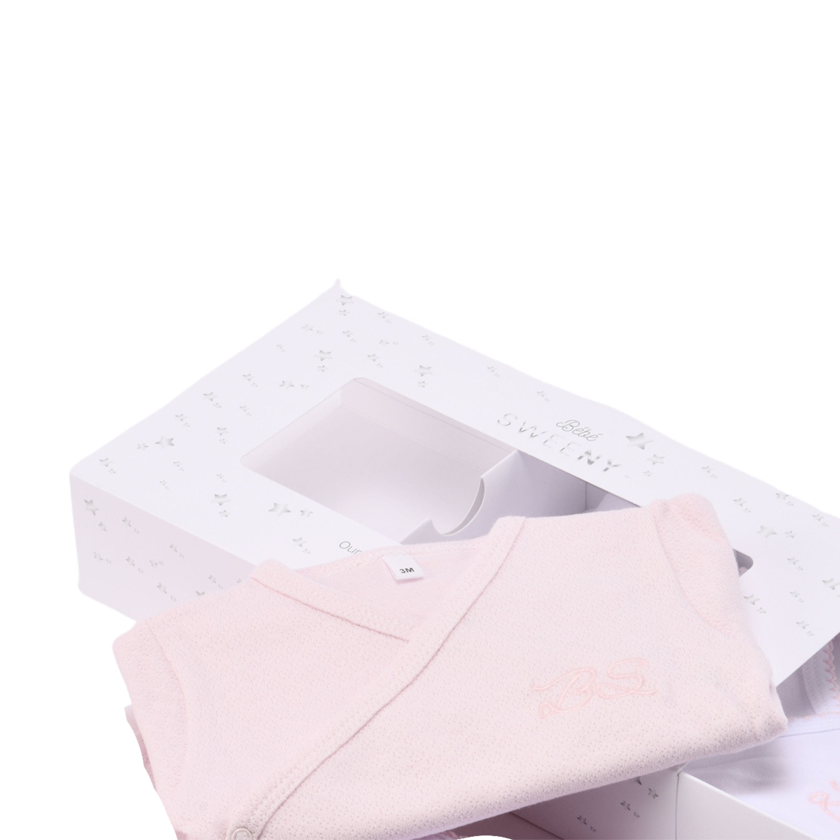 Essentials | Baby Girls Light Pink And Ivory Leggings Set (4)