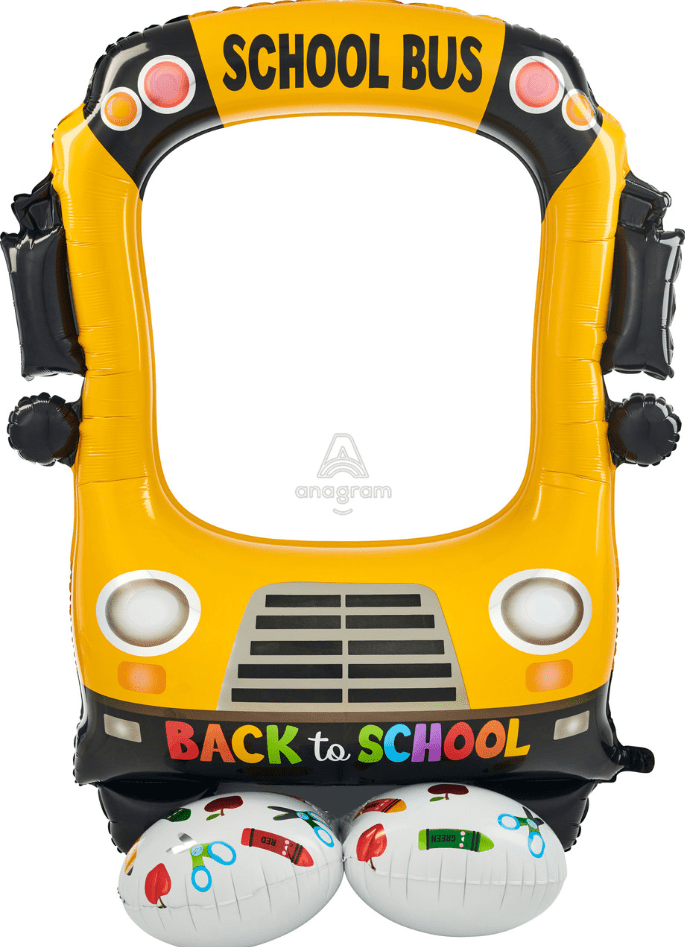 Back To School | School Bus 56" Foil Balloon Frame