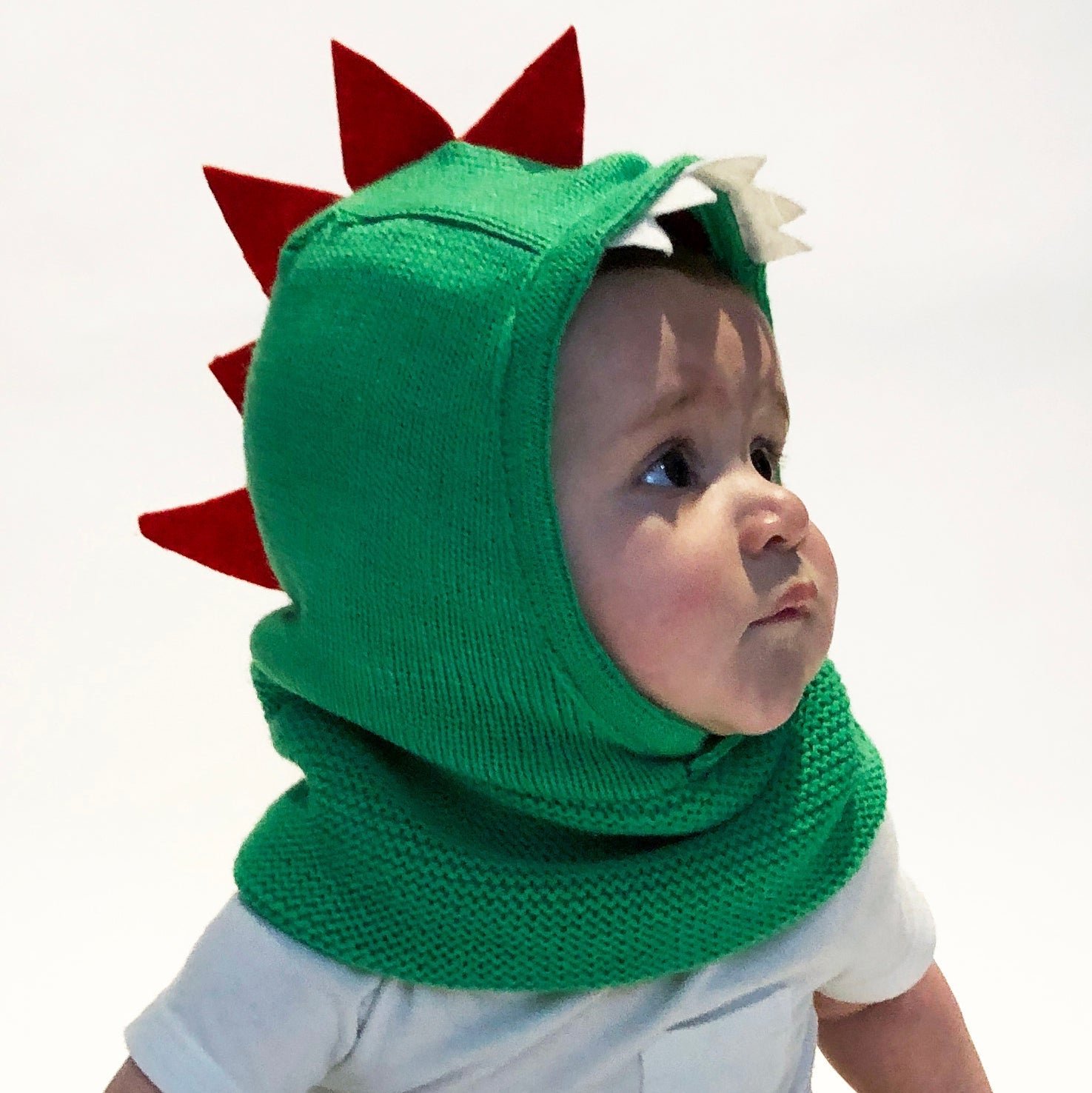 Baby/toddler Knit Balaclava Hat - Devin The Dinosaur