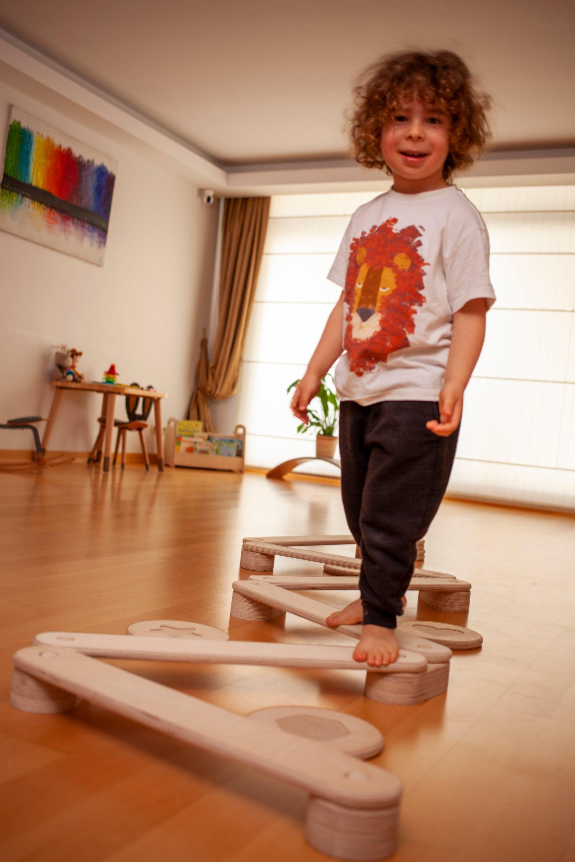Balance Beam And Stepping Stones Set