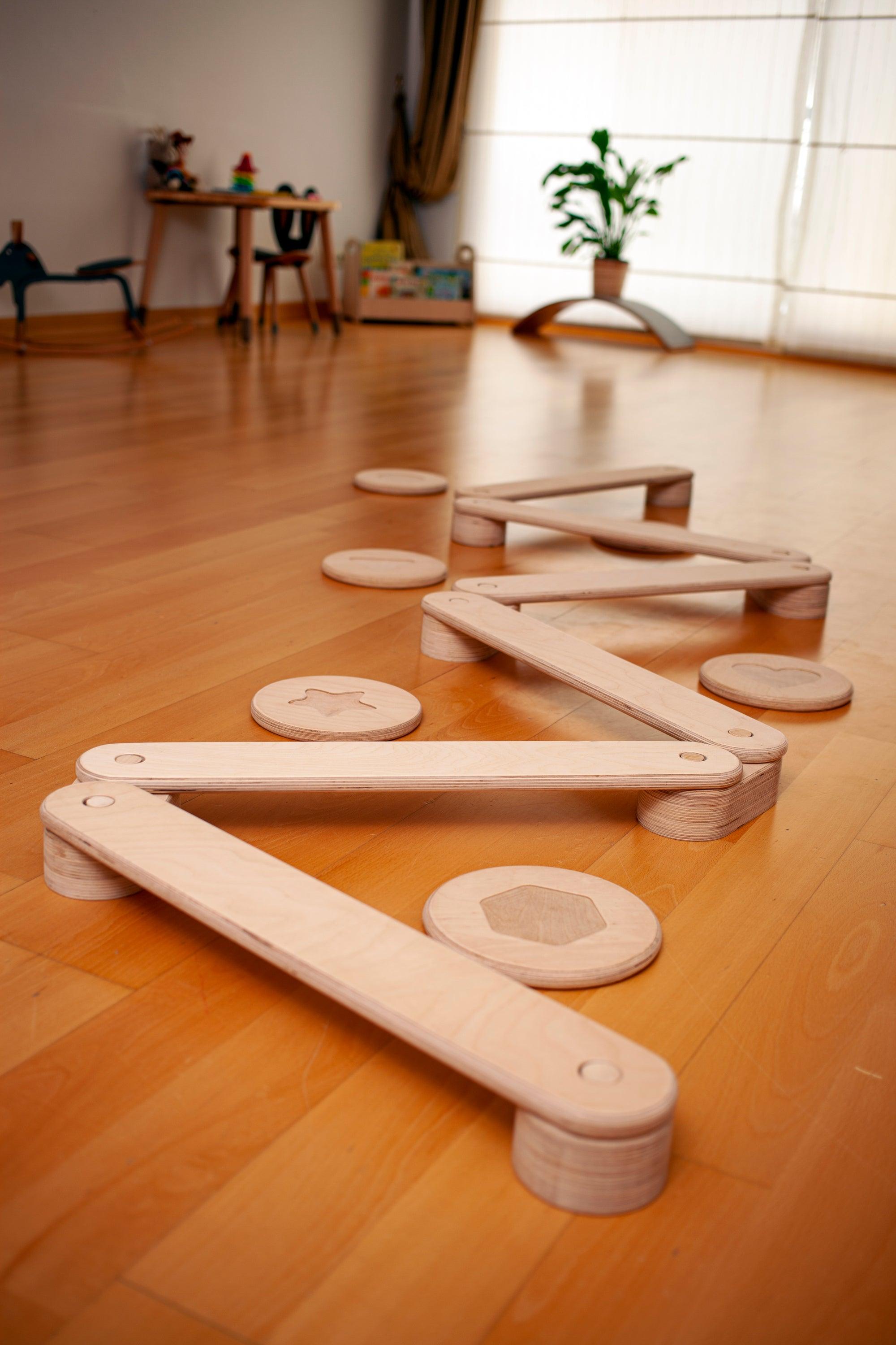 Balance Beam And Stepping Stones Set