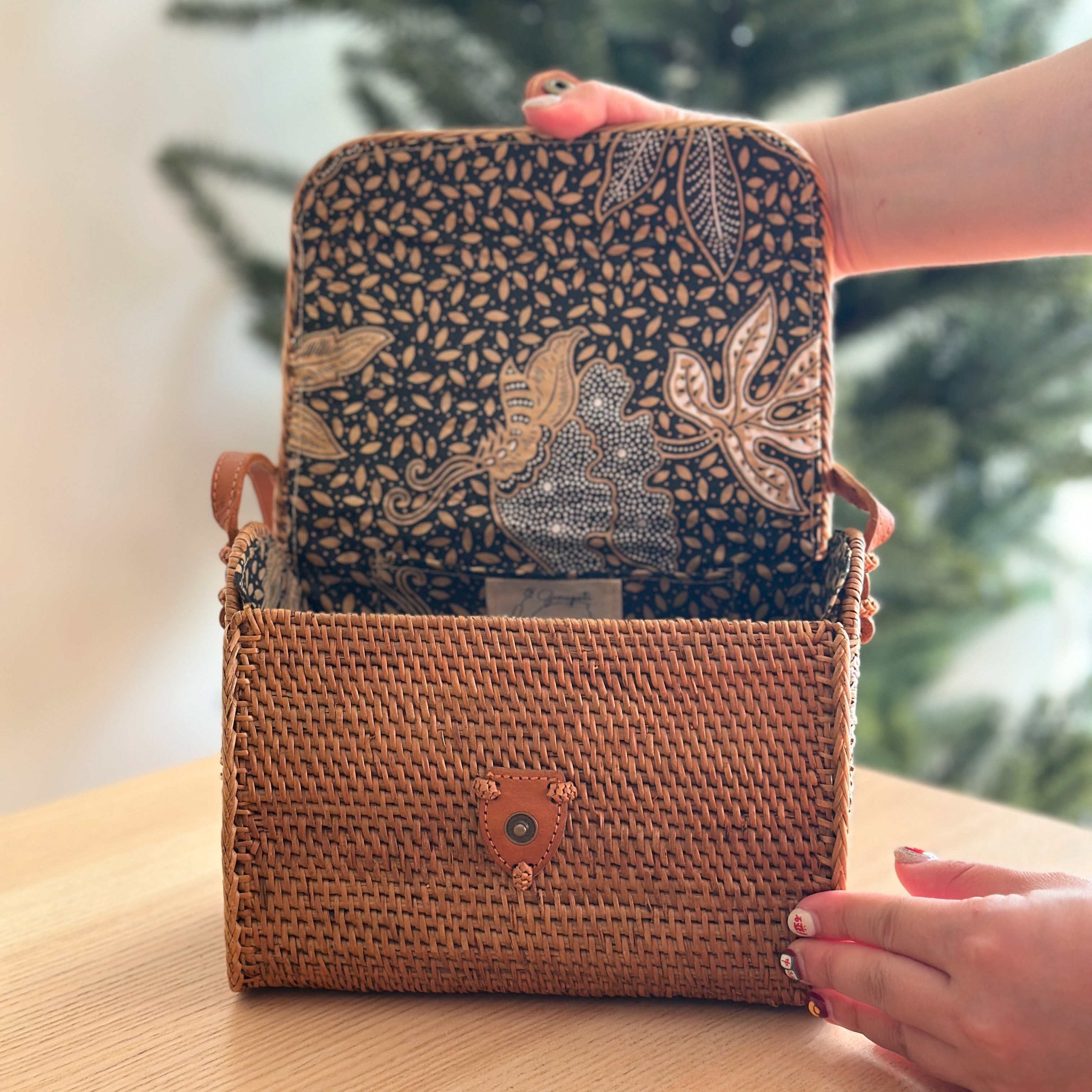 Bali Rattan Crossbody Bag - Joey