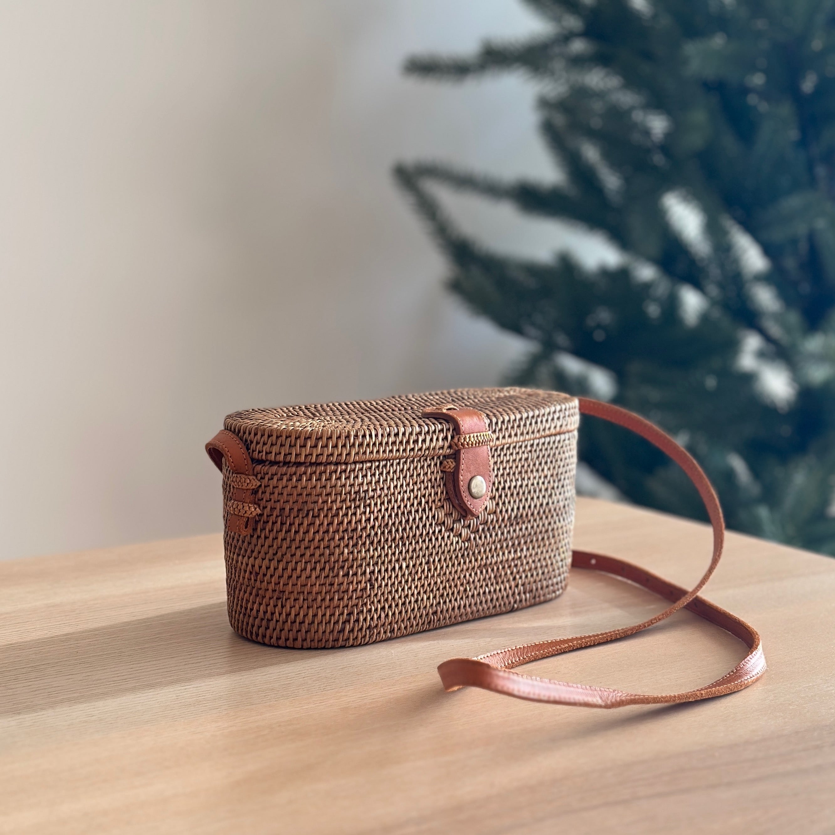 Bali Rattan Crossbody Bag - Sundung