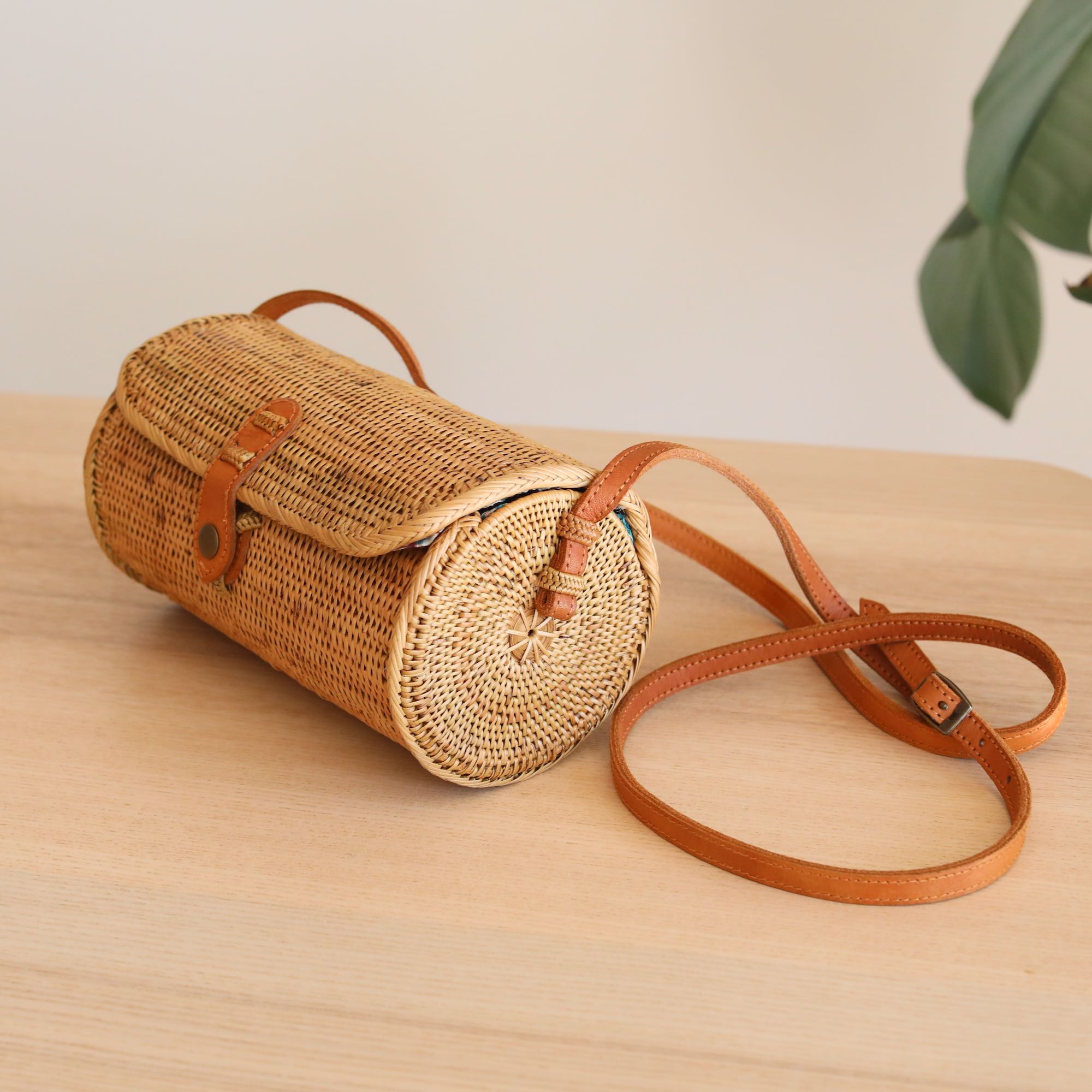 Bali Rattan Crossbody Bag - Tapang