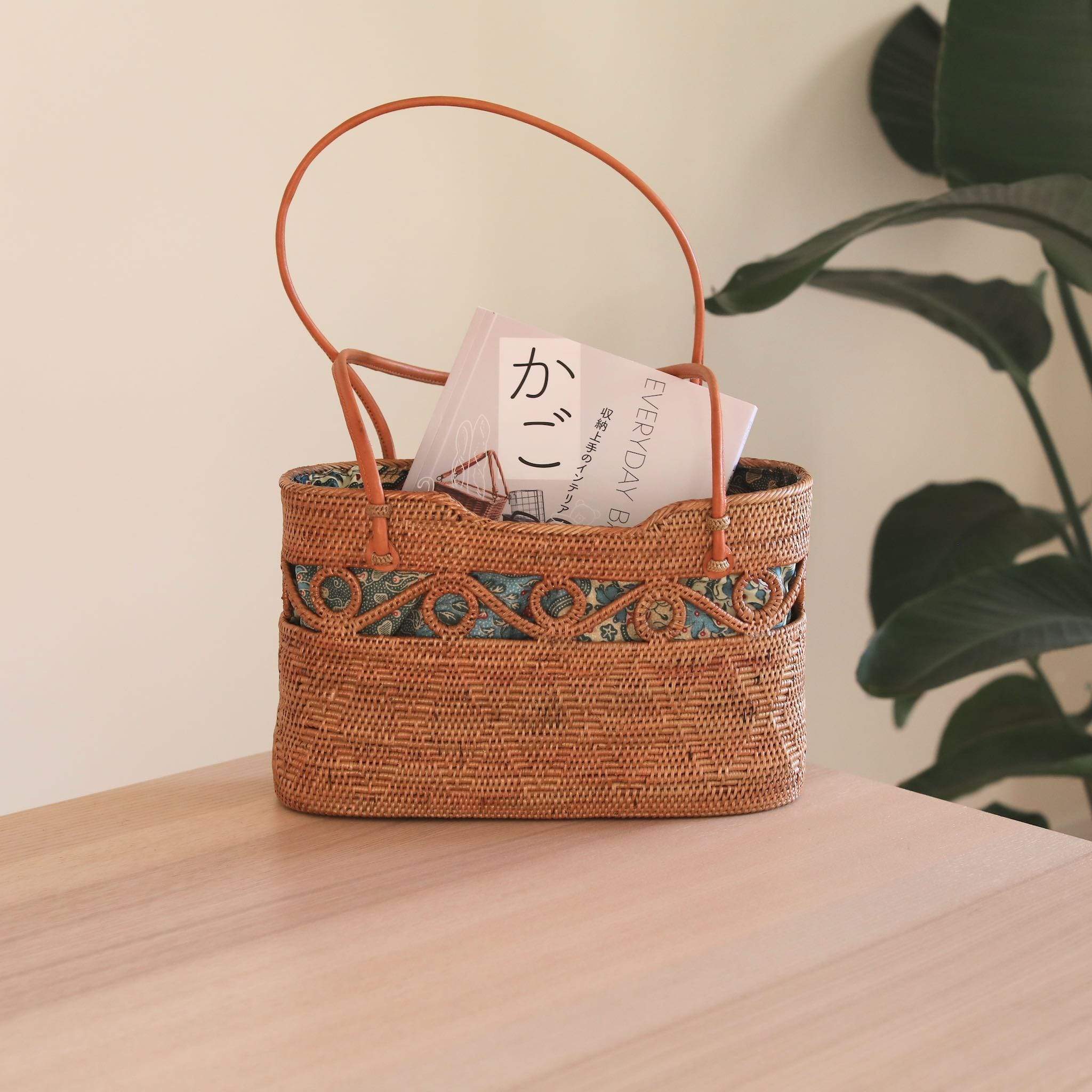 Bali Rattan Handbag - Roma