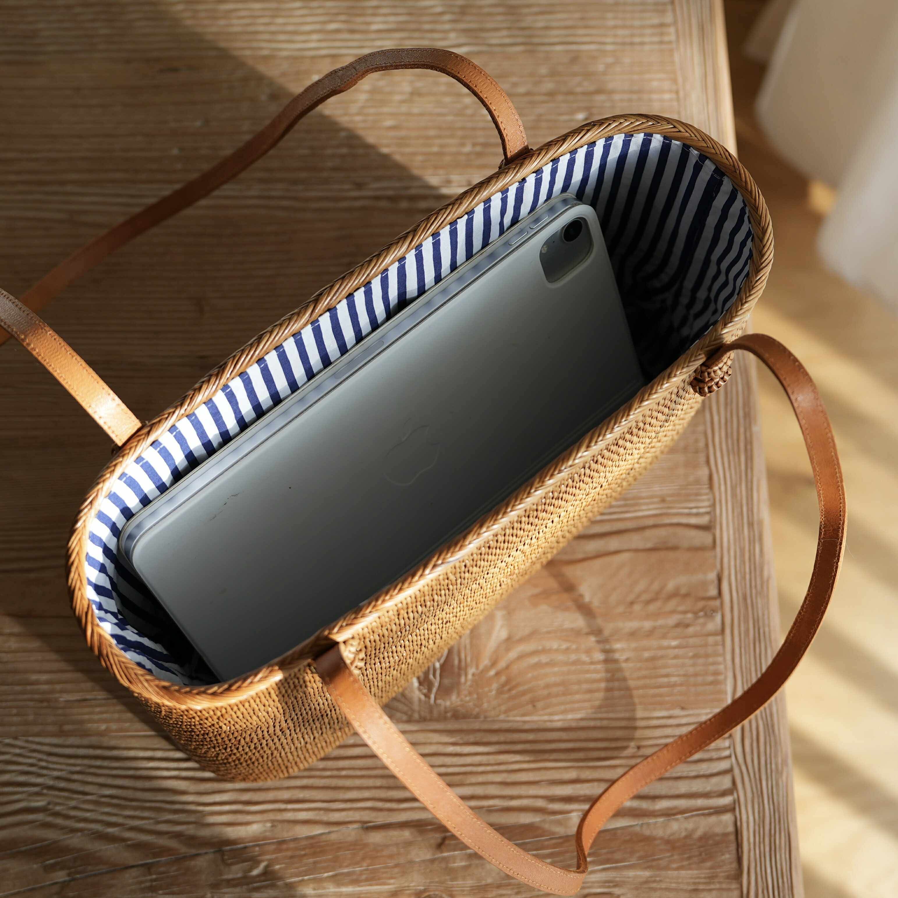 Bali Rattan Tote Bag - Medium