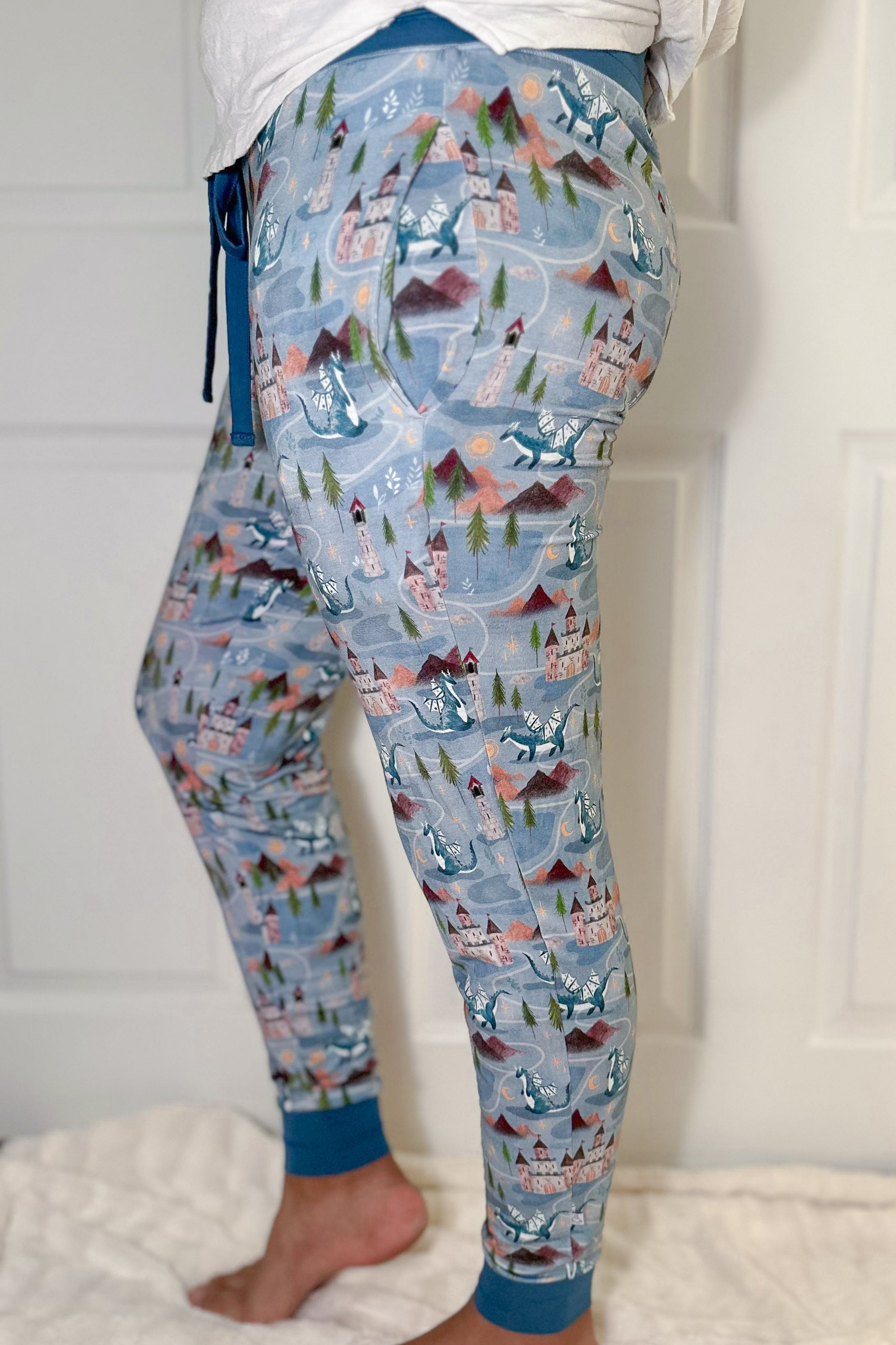 Castles & Dragons | Women's Bamboo Jogger Pajama Pants