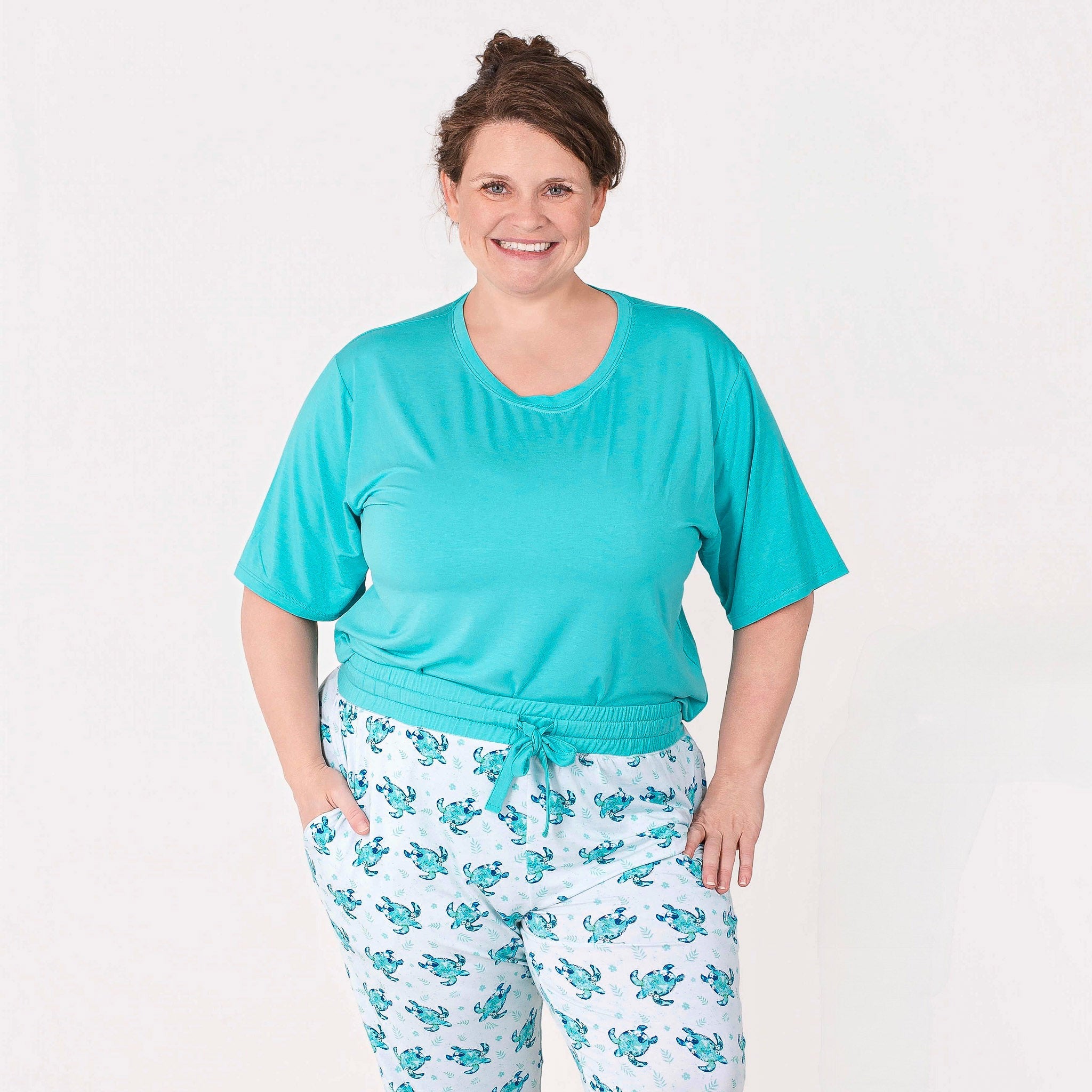 Sea Turtles | Women's Bamboo Jogger Pajama Pants