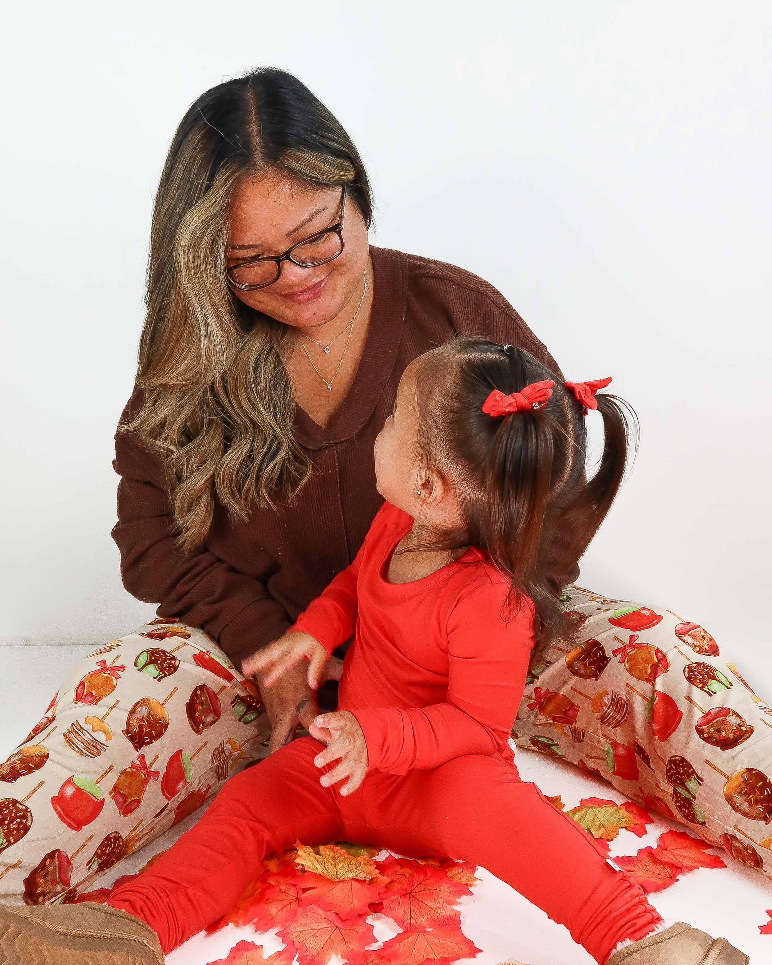 Apple Red | Two-piece Bamboo Long Sleeve Toddler & Kids Pajamas