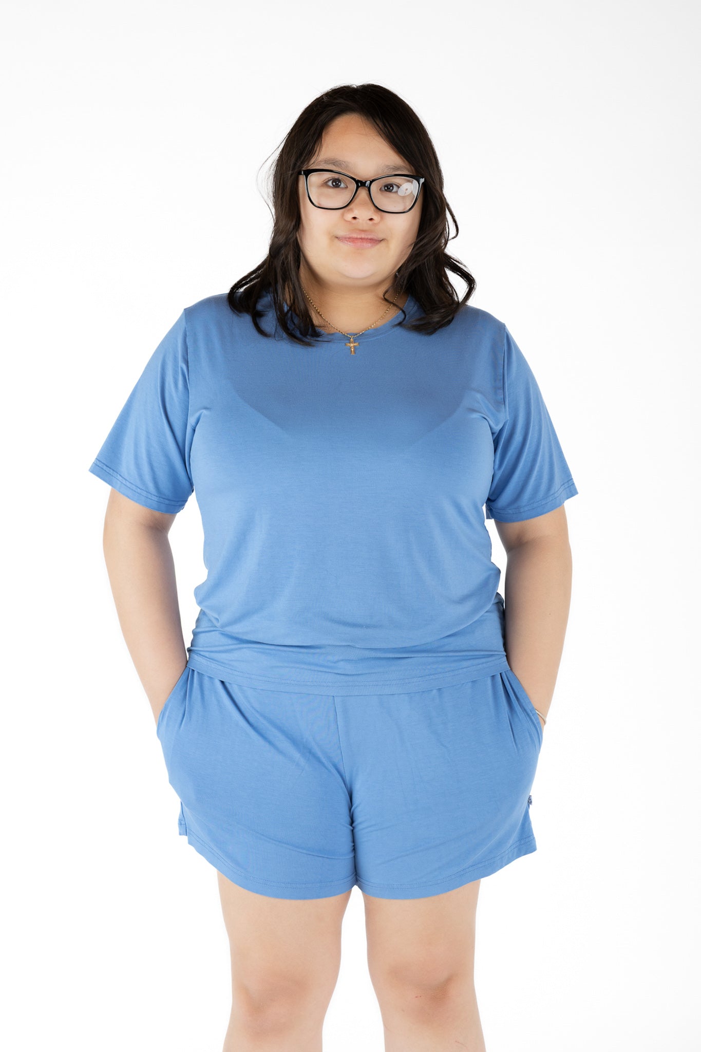 Steel Blue | Women's Bamboo Pajama Shorts