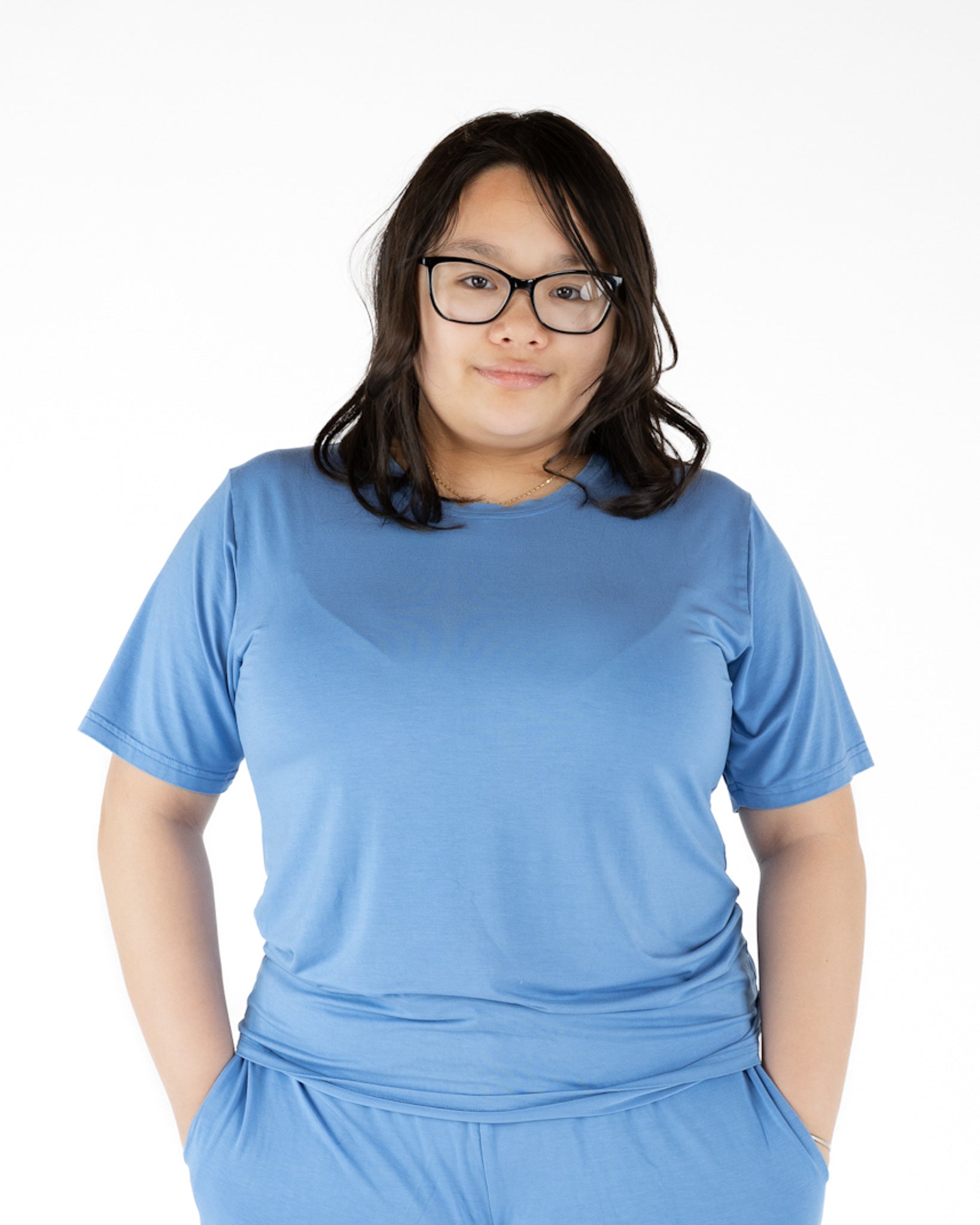 Steel Blue | Adult Bamboo Short Sleeve T-shirt