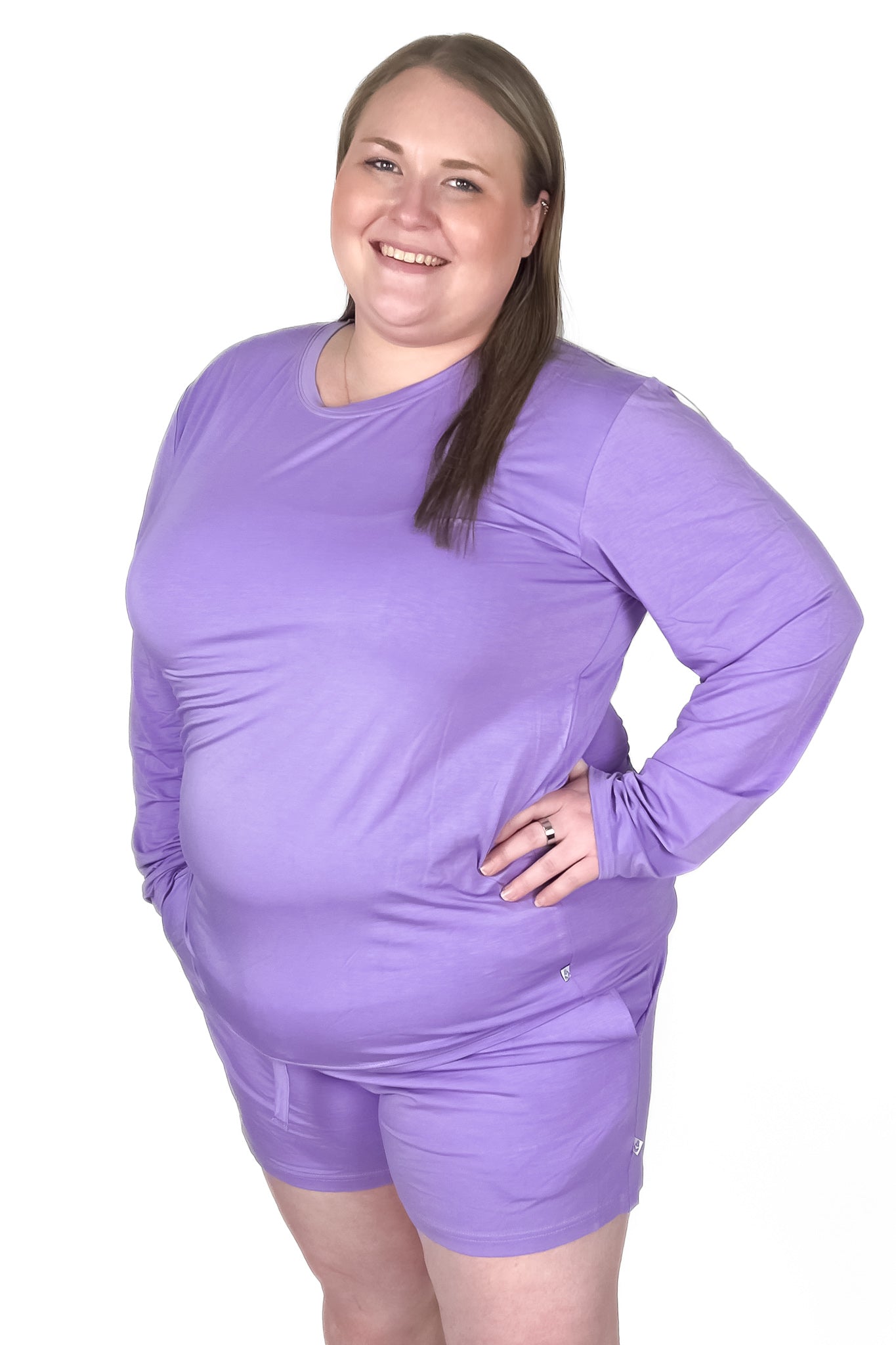 Purple | Women's Bamboo Pajama Shorts