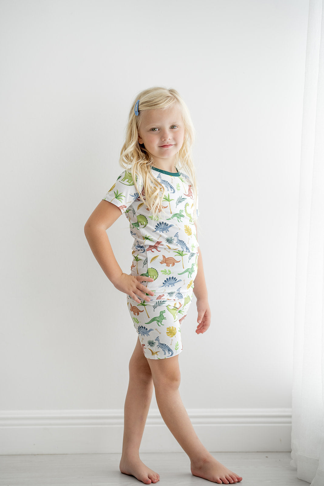 Dinosaur Land | Two-piece Bamboo Short Sleeve Toddler & Kids Apparel Set