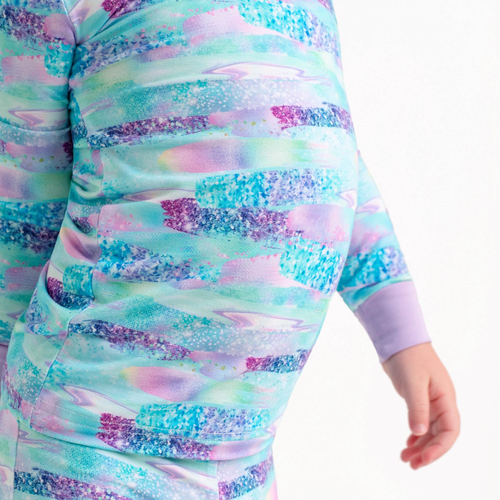 Mermaid Glitter | Two-piece Bamboo Long Sleeve Toddler & Kids Pajamas