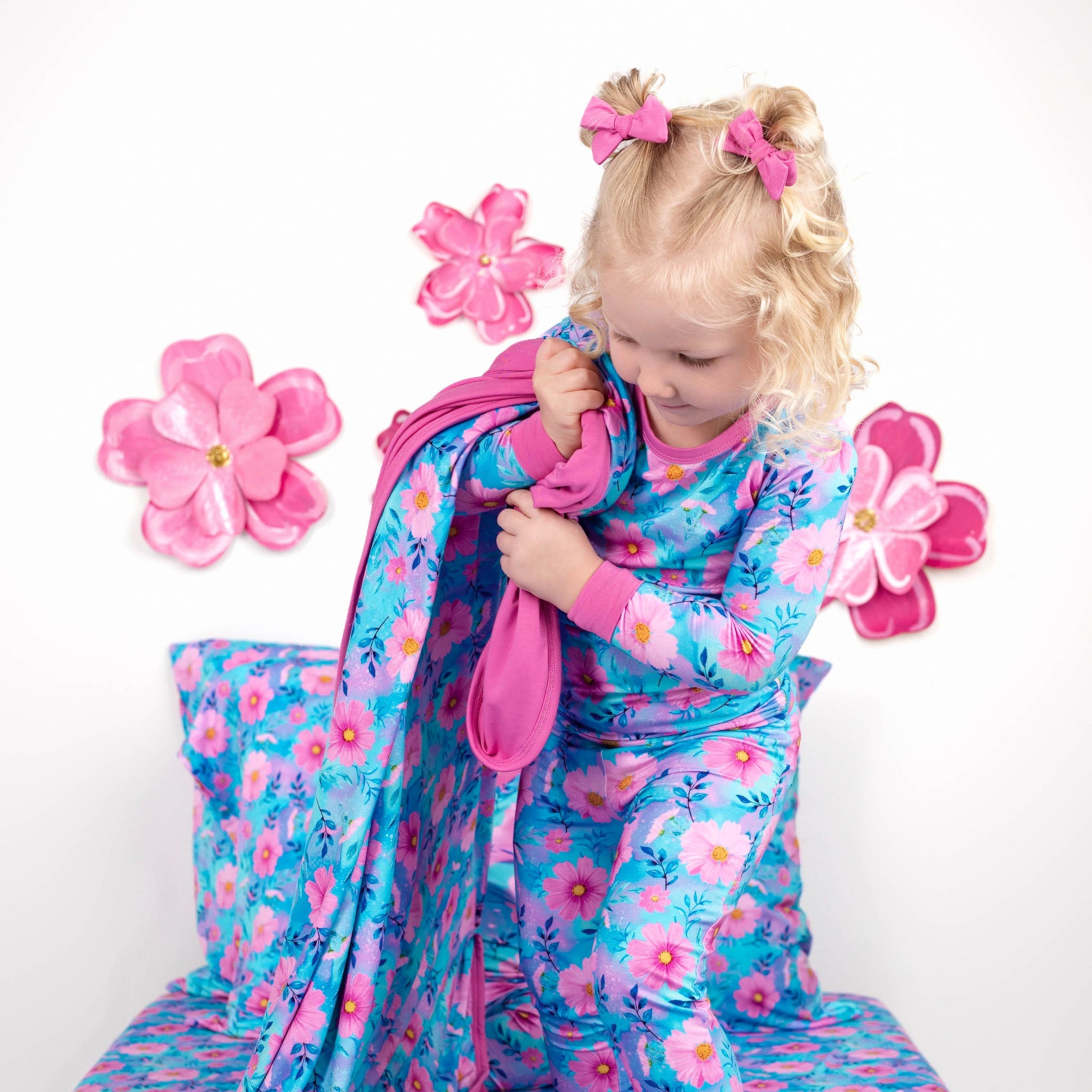 Fuchsia | Baby Bamboo Clip On Bow Set