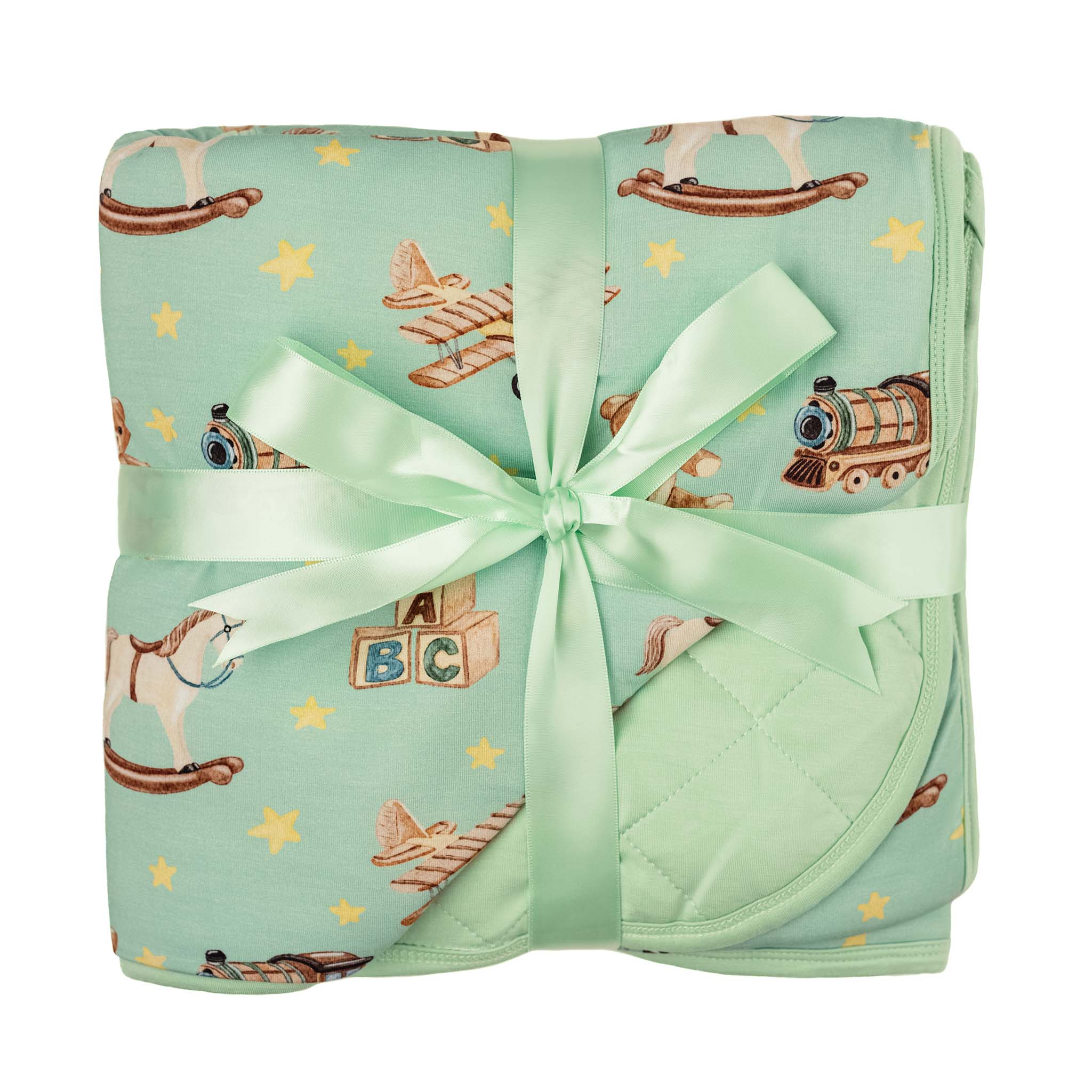 Vintage Toys | Mini Quilted Bamboo Baby Blanket
