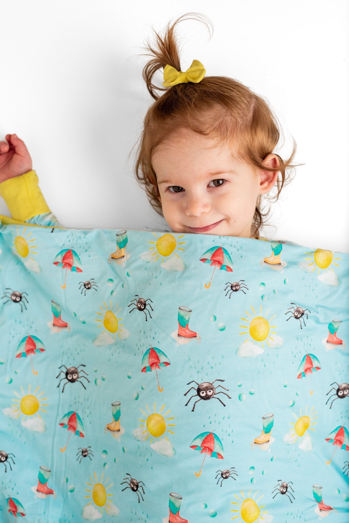 Spring Showers | Quilted Bamboo Toddler Blanket
