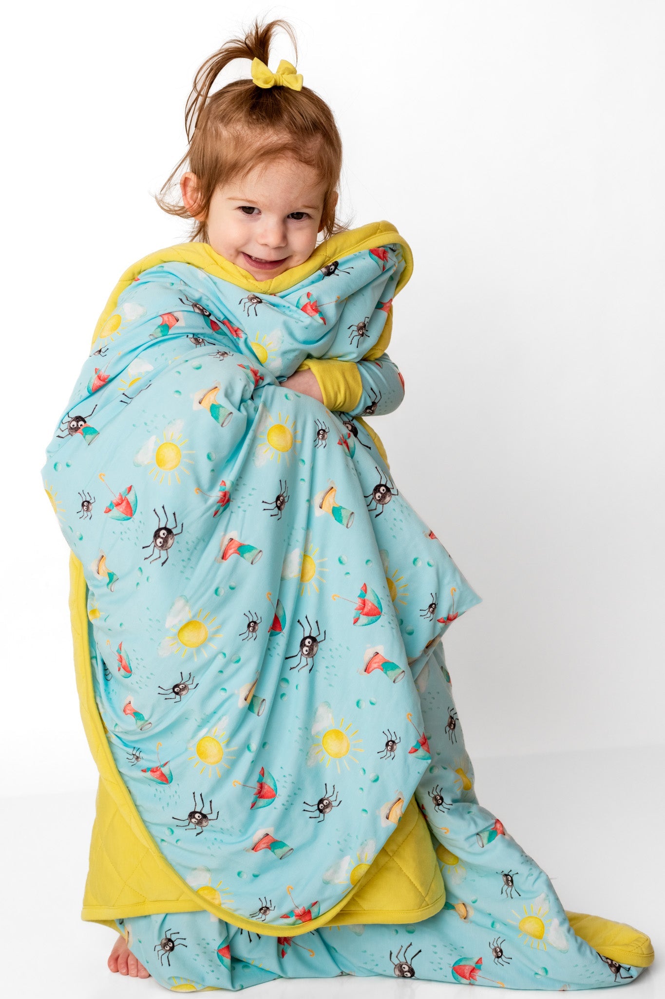 Spring Showers | Quilted Bamboo Toddler Blanket