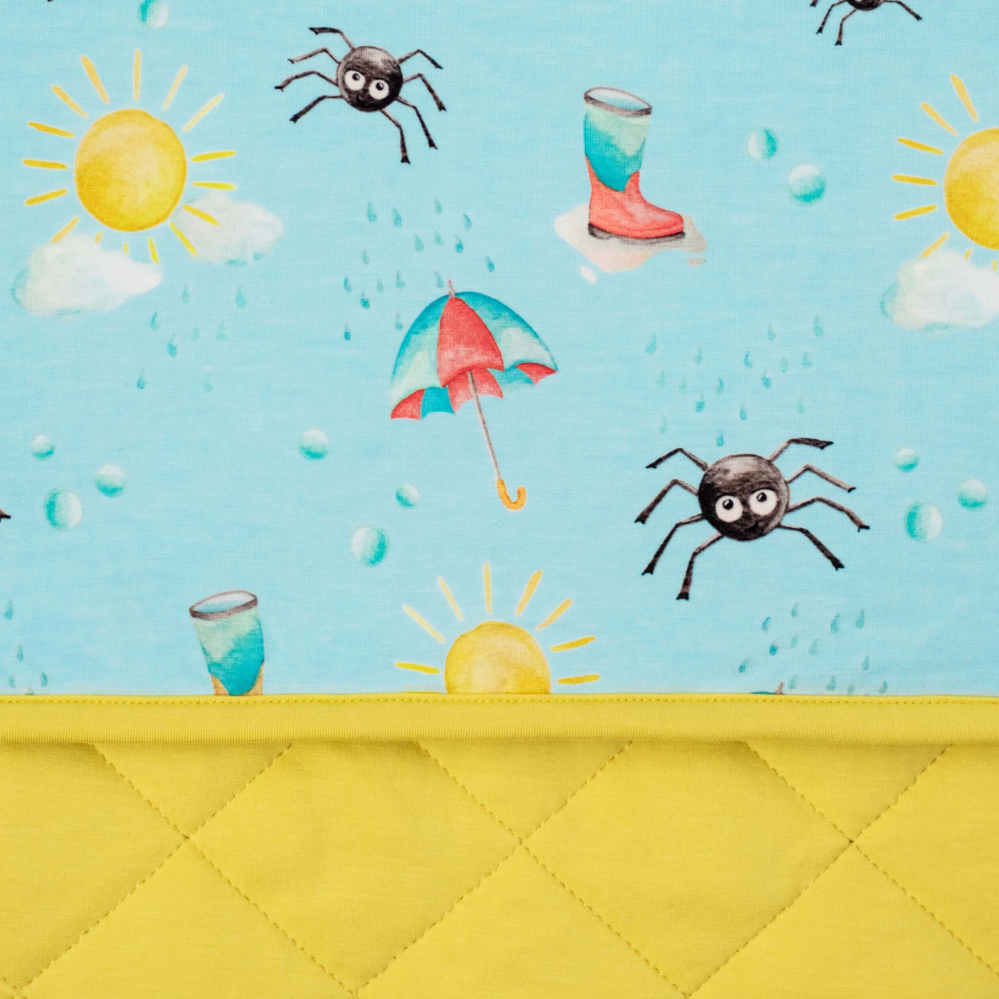 Spring Showers | Quilted Bamboo Toddler Blanket