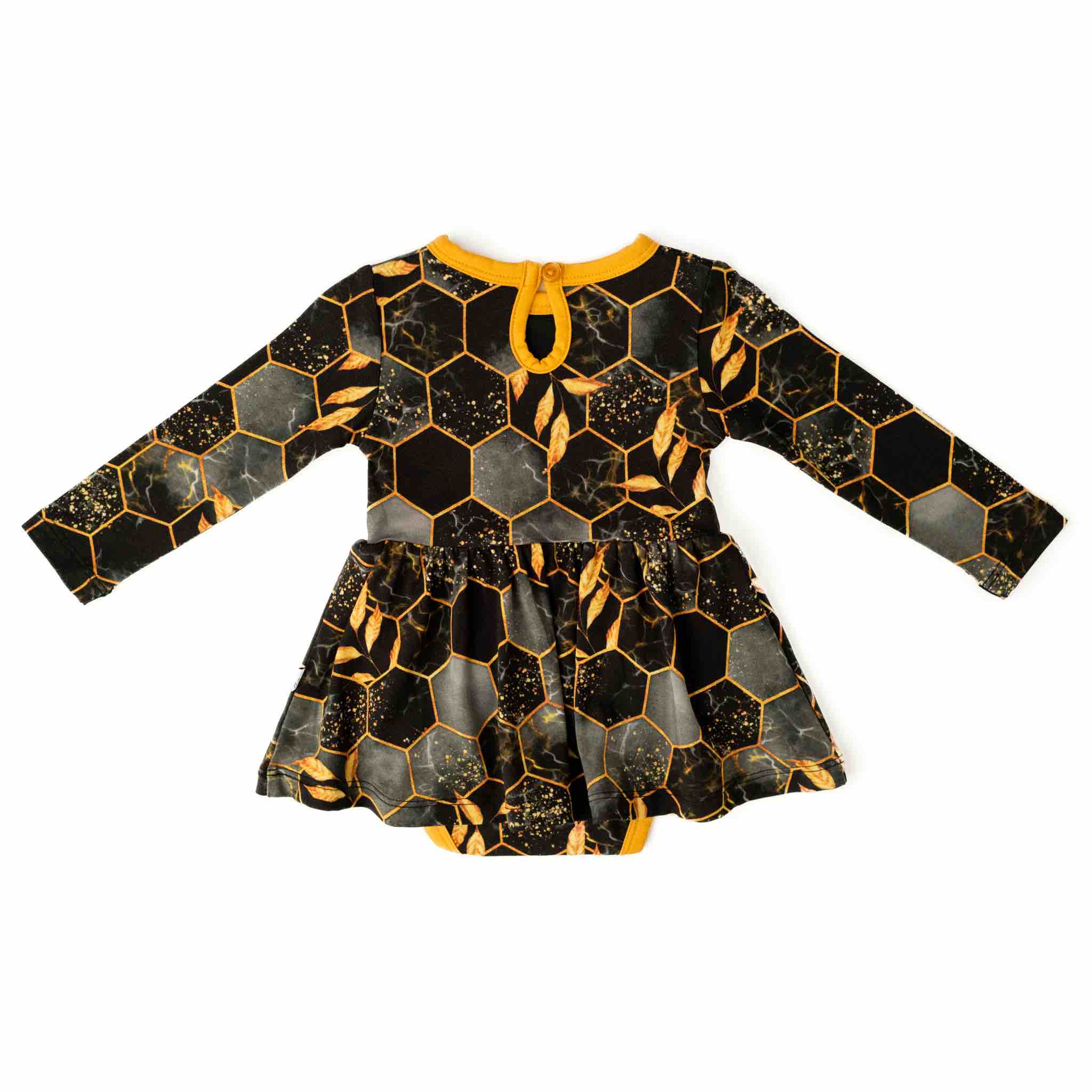 Midnight Honey | Baby & Toddler Bamboo Bodysuit Dress