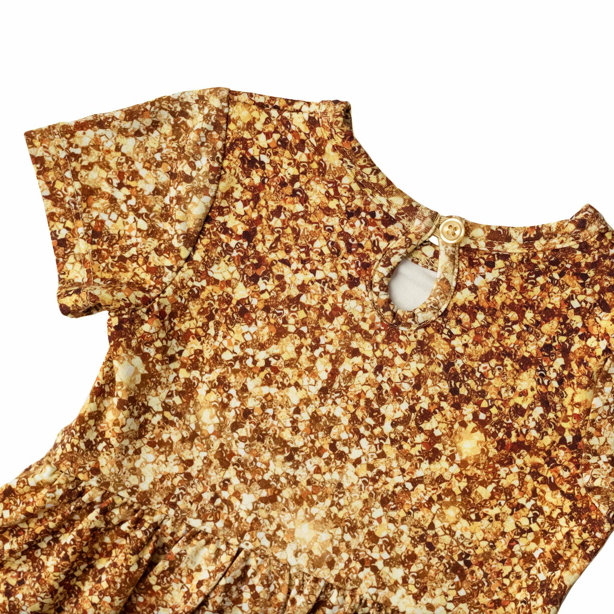 Gold Shimmer | Baby & Toddler Bamboo Bodysuit Dress