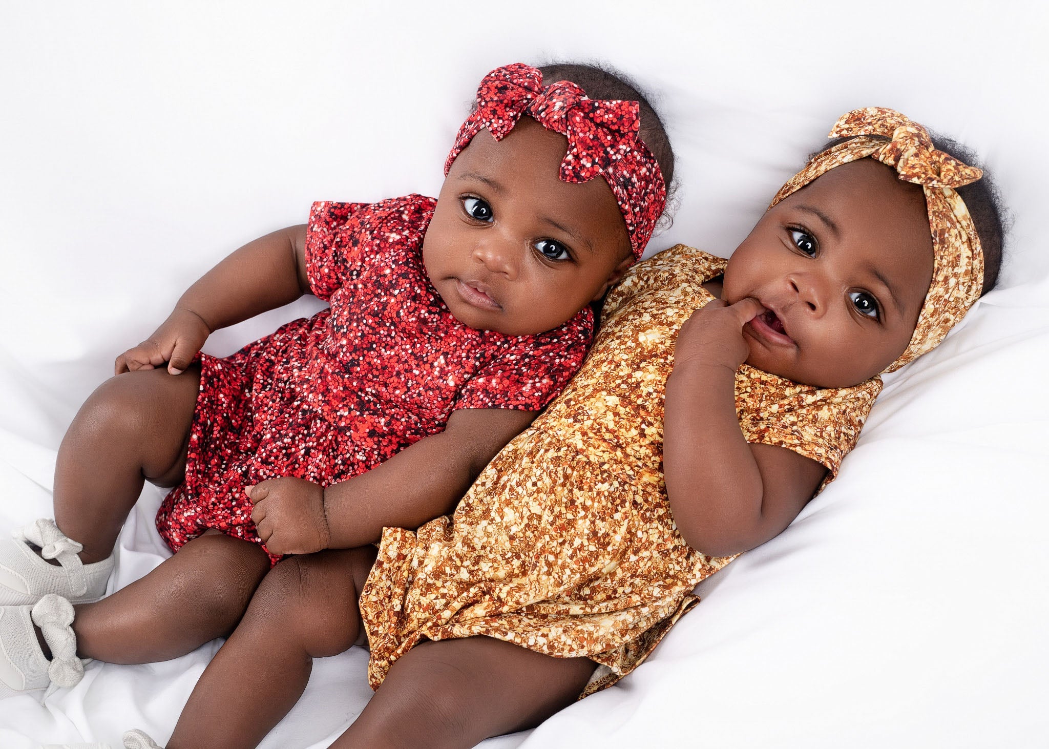 Ruby Shimmer | Baby & Toddler Bamboo Bodysuit Dress