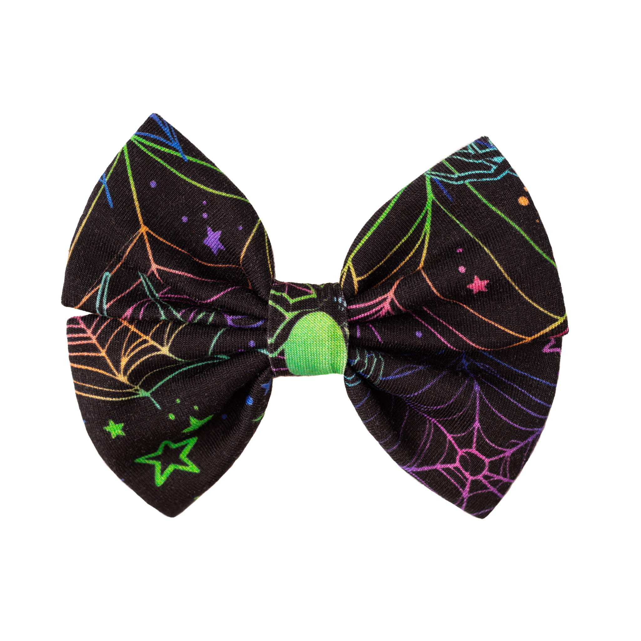 Halloween | Spooky Webs | Bamboo Small Clip On Bow