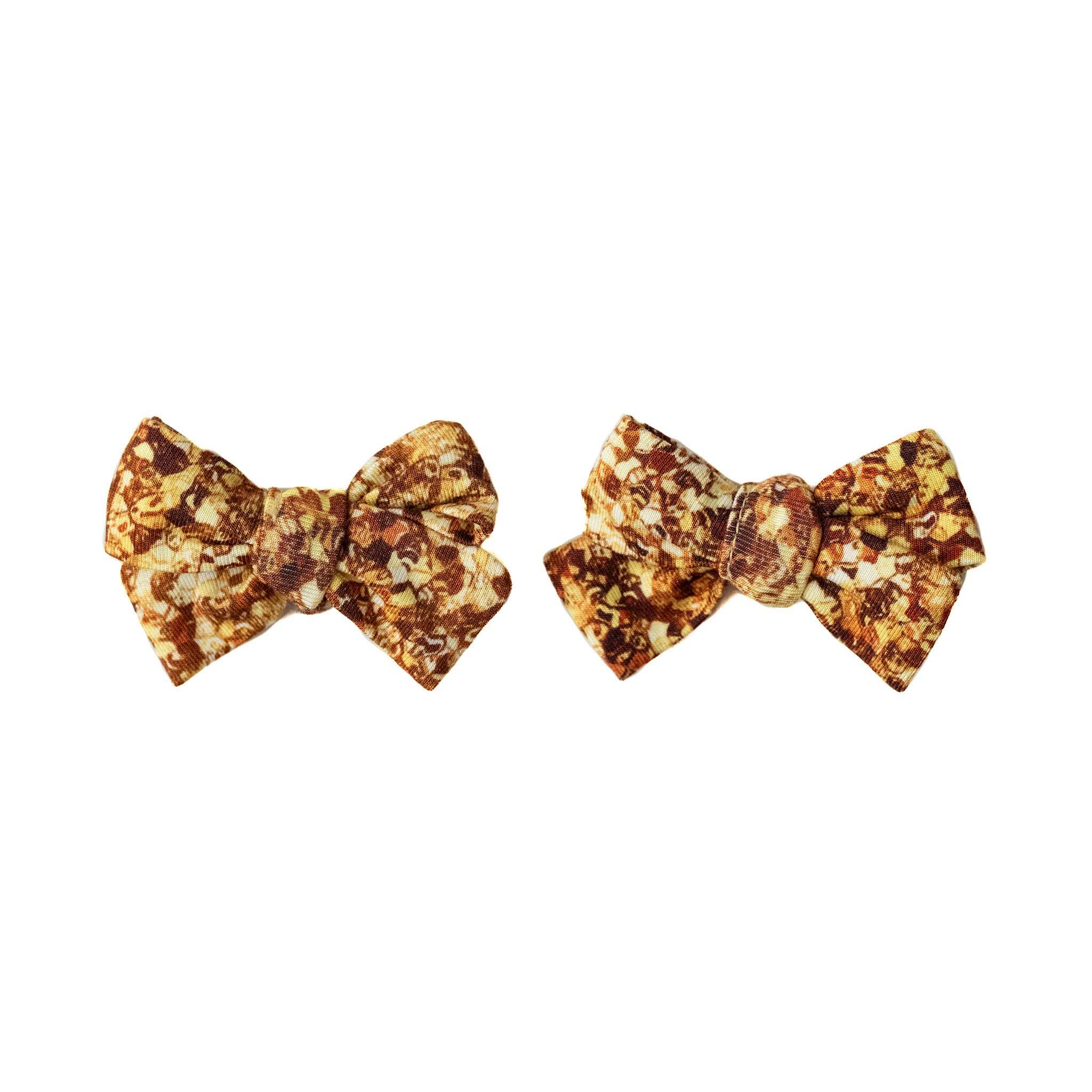 Gold Shimmer | Baby Bamboo Clip On Bow Set