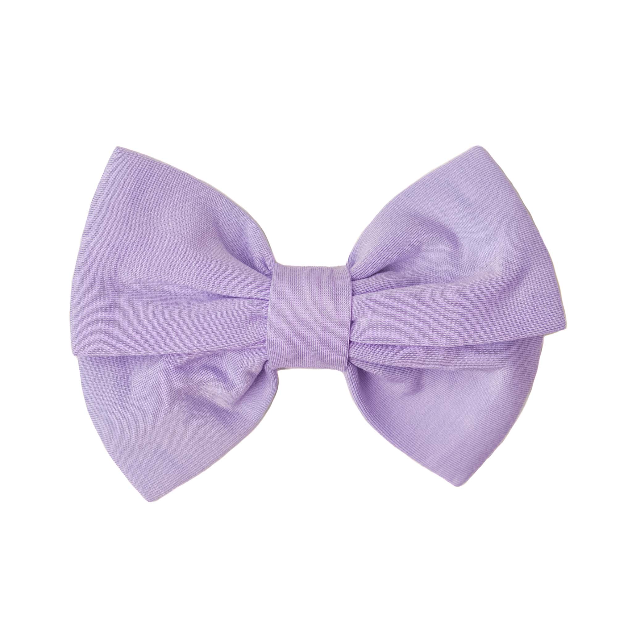 Pale Lavender | Bamboo Big Clip On Bow