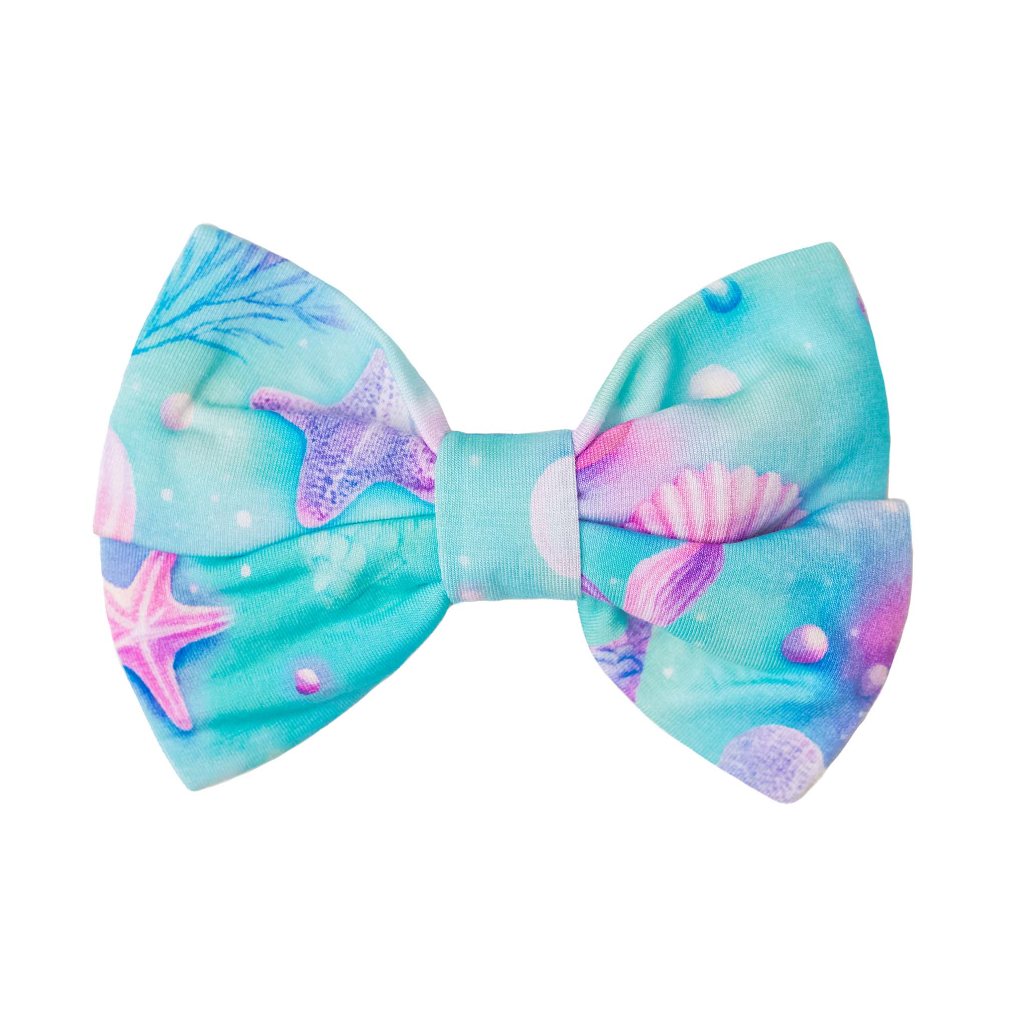 Magical Mermaid Shells | Bamboo Big Clip On Bow