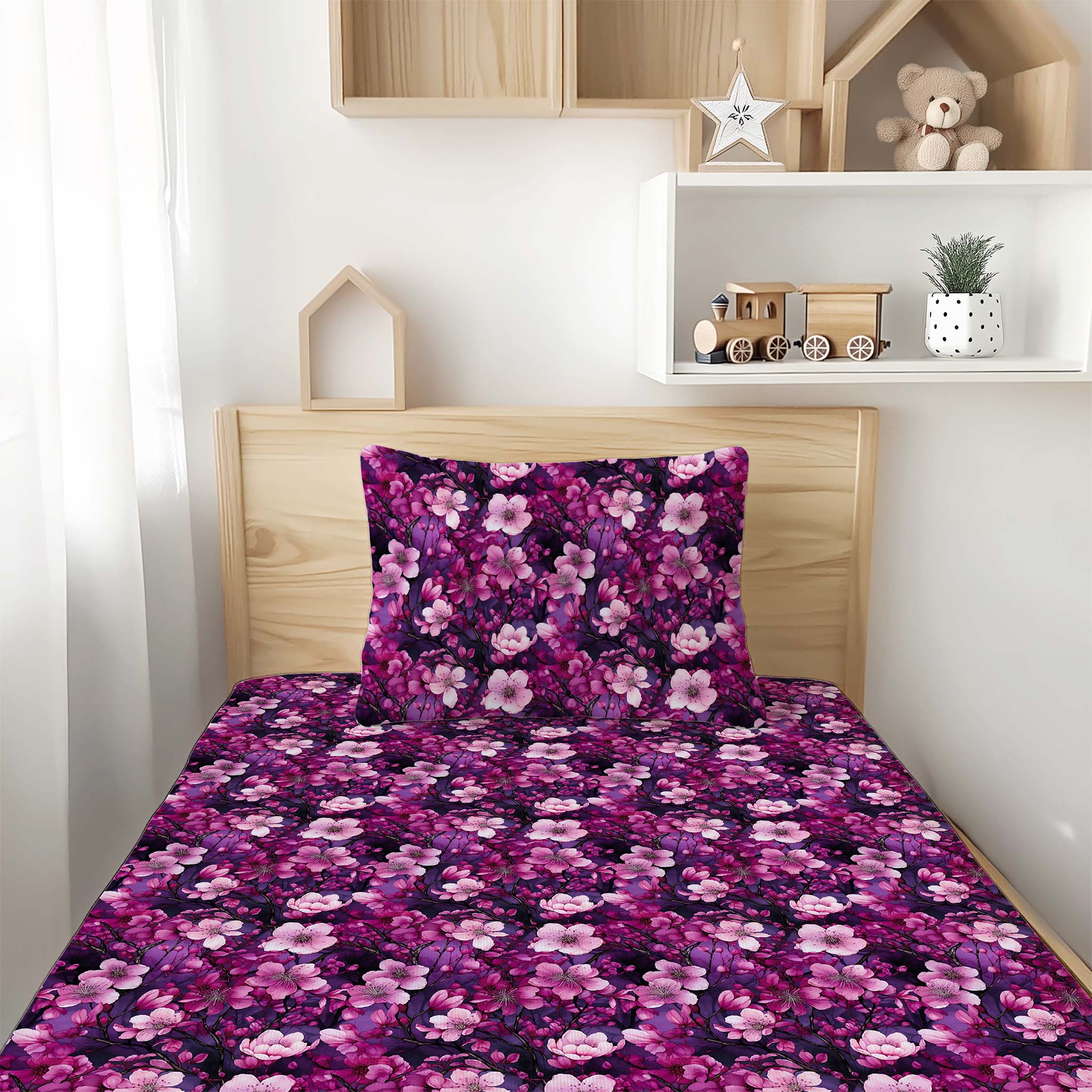 Cherry Blossoms | Twin Sheet & Pillow Case