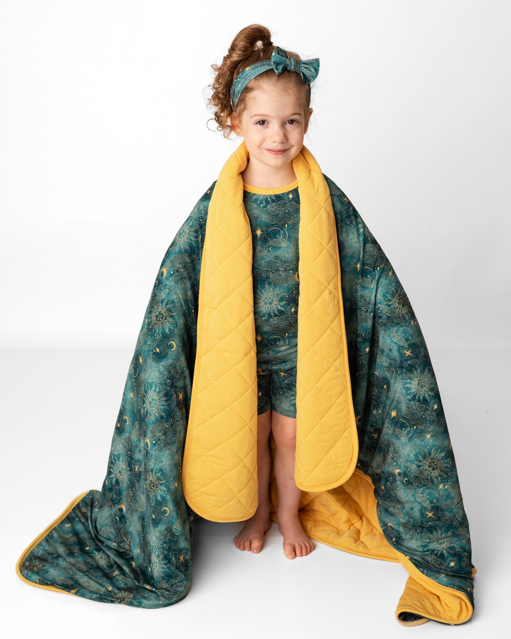 Dreamy Skies | Quilted Bamboo Toddler Blanket