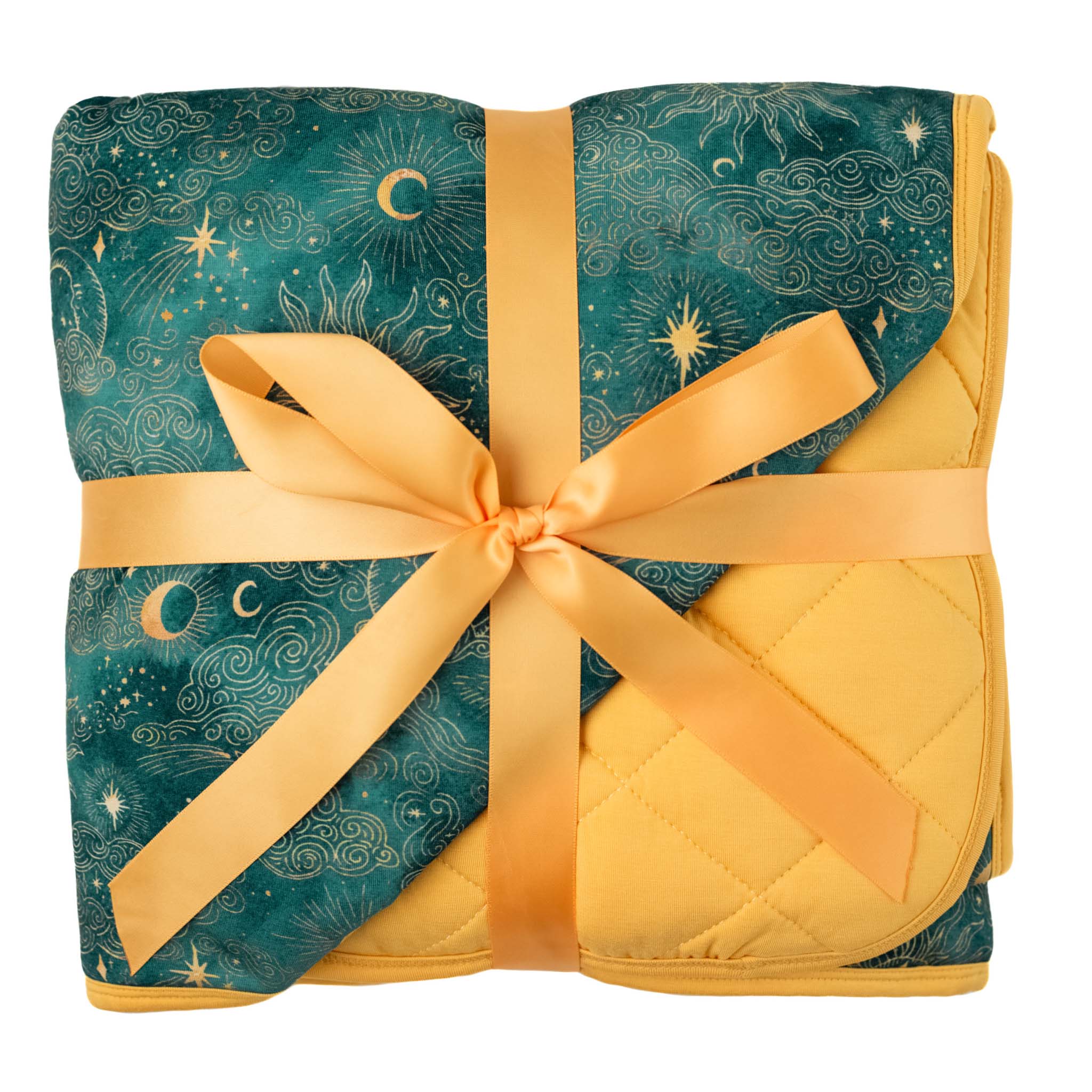 Dreamy Skies | Mini Quilted Bamboo Baby Blanket