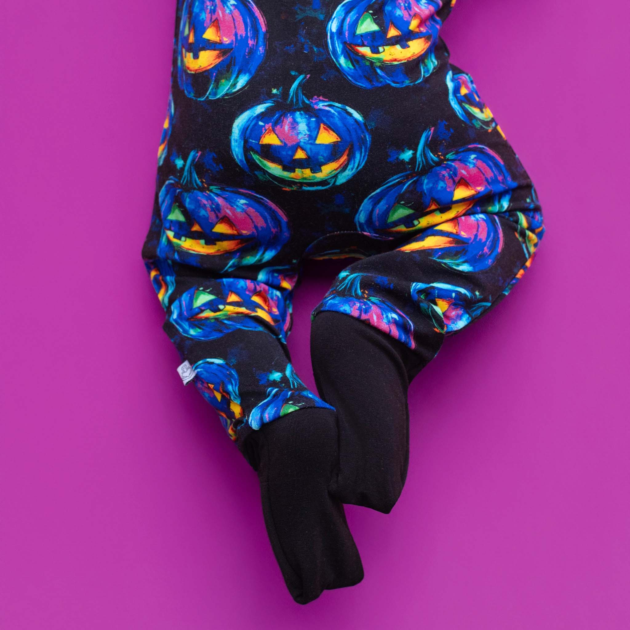 Halloween | Jack-o’-lanterns | Convertible Bamboo Zipper Baby Pajamas