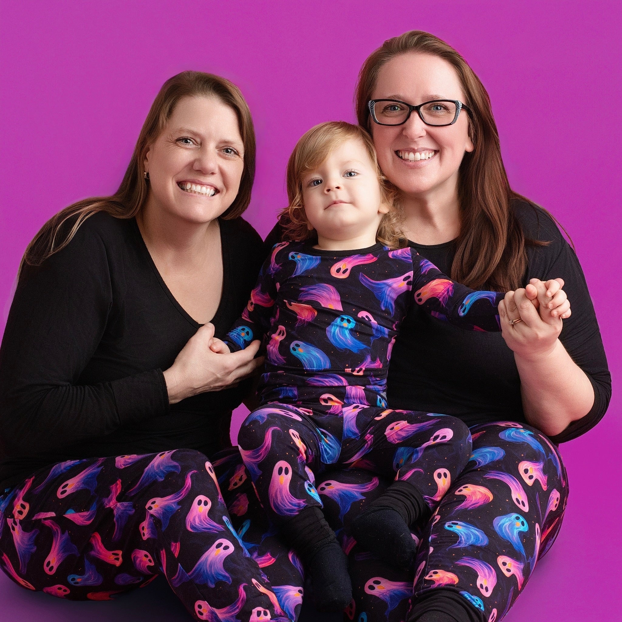 Halloween | Whirling Ghosts | Women's Bamboo Jogger Pajama Pants