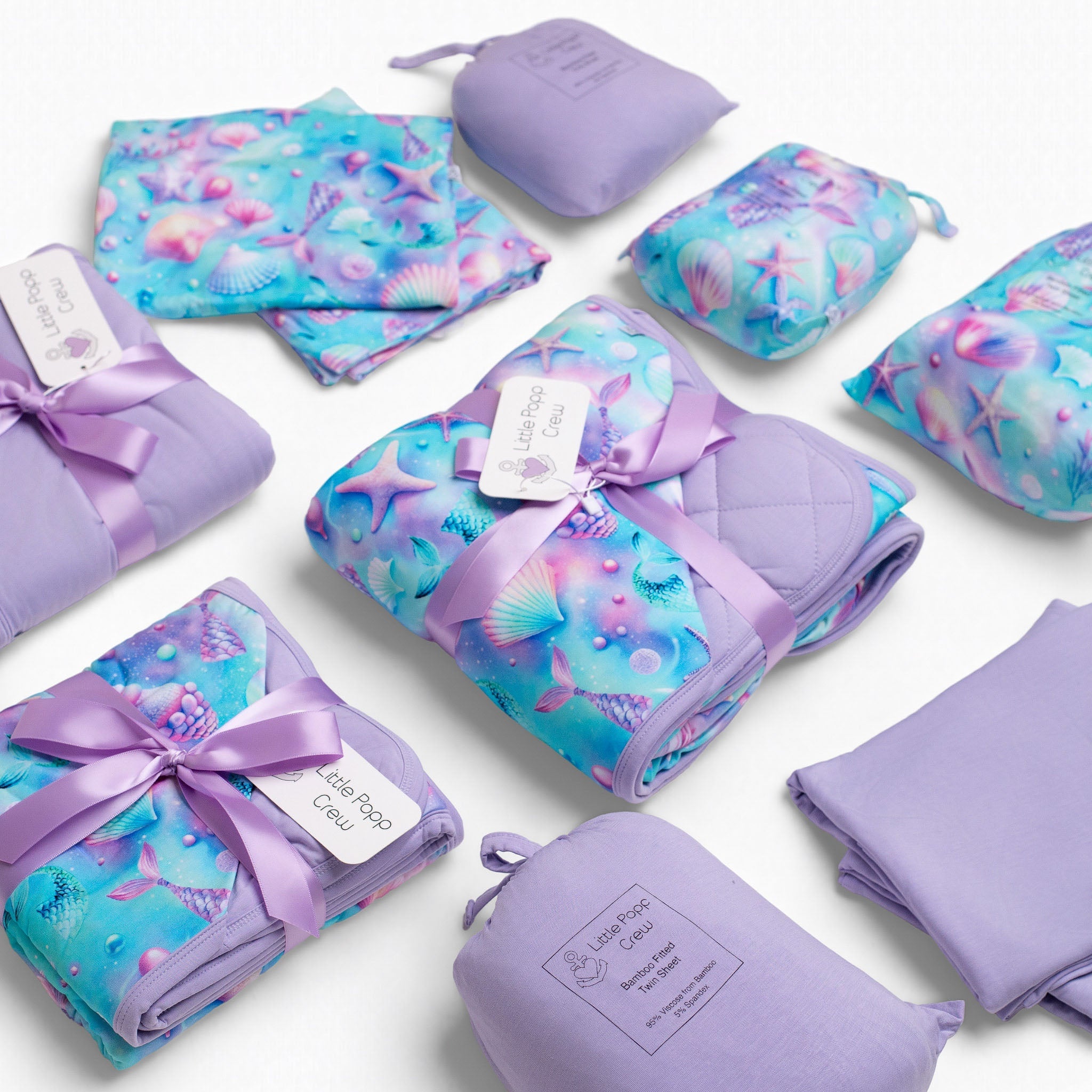 Magical Mermaid Shells | Twin Sheet