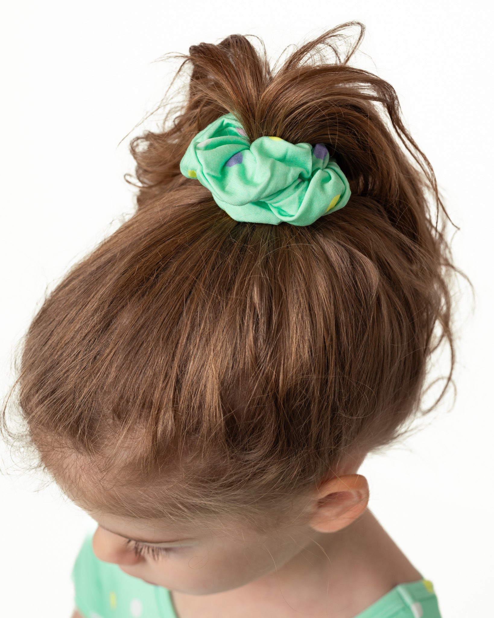 Pastel Dots | Bamboo Scrunchie