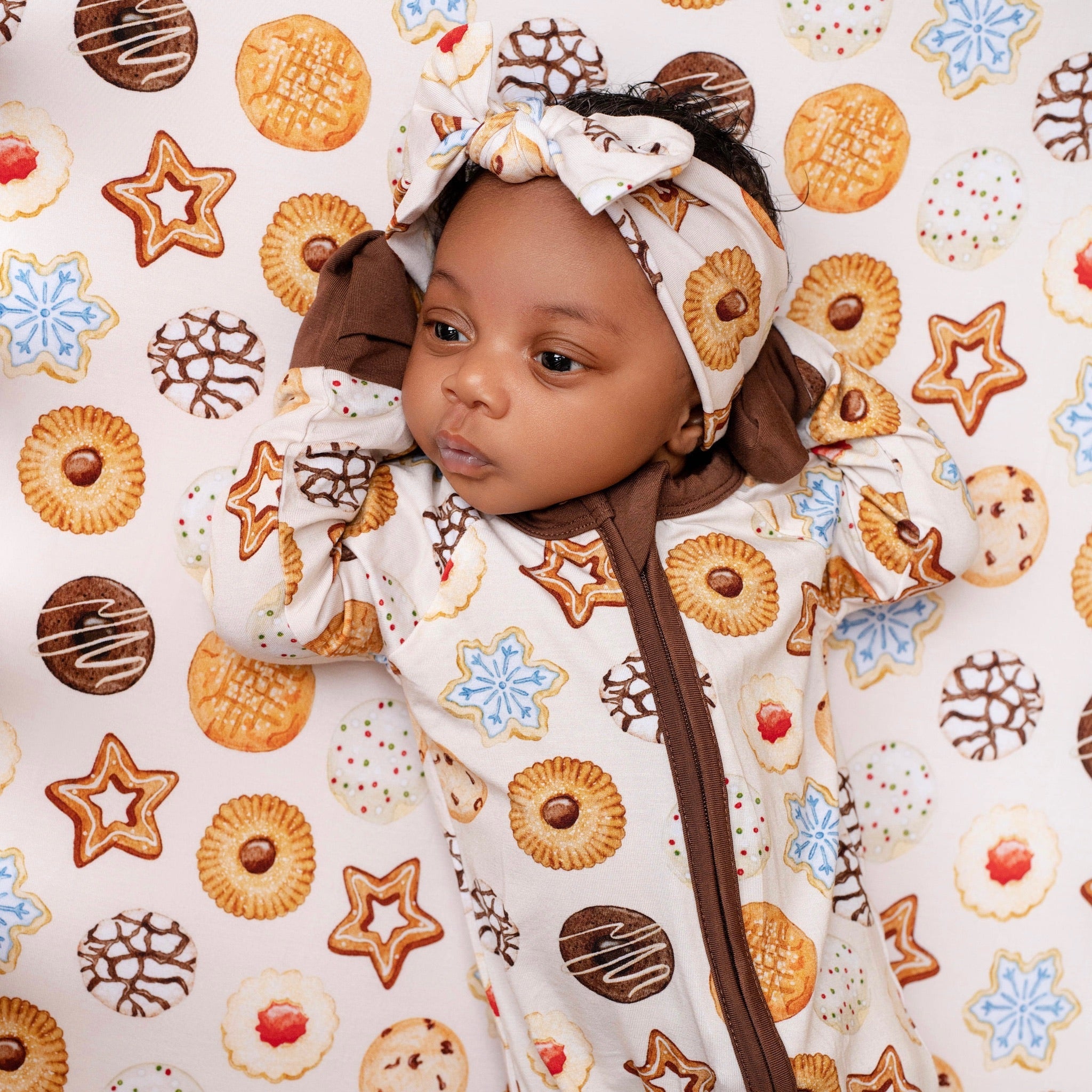 Cookie Swap | Convertible Bamboo Zipper Baby Pajamas