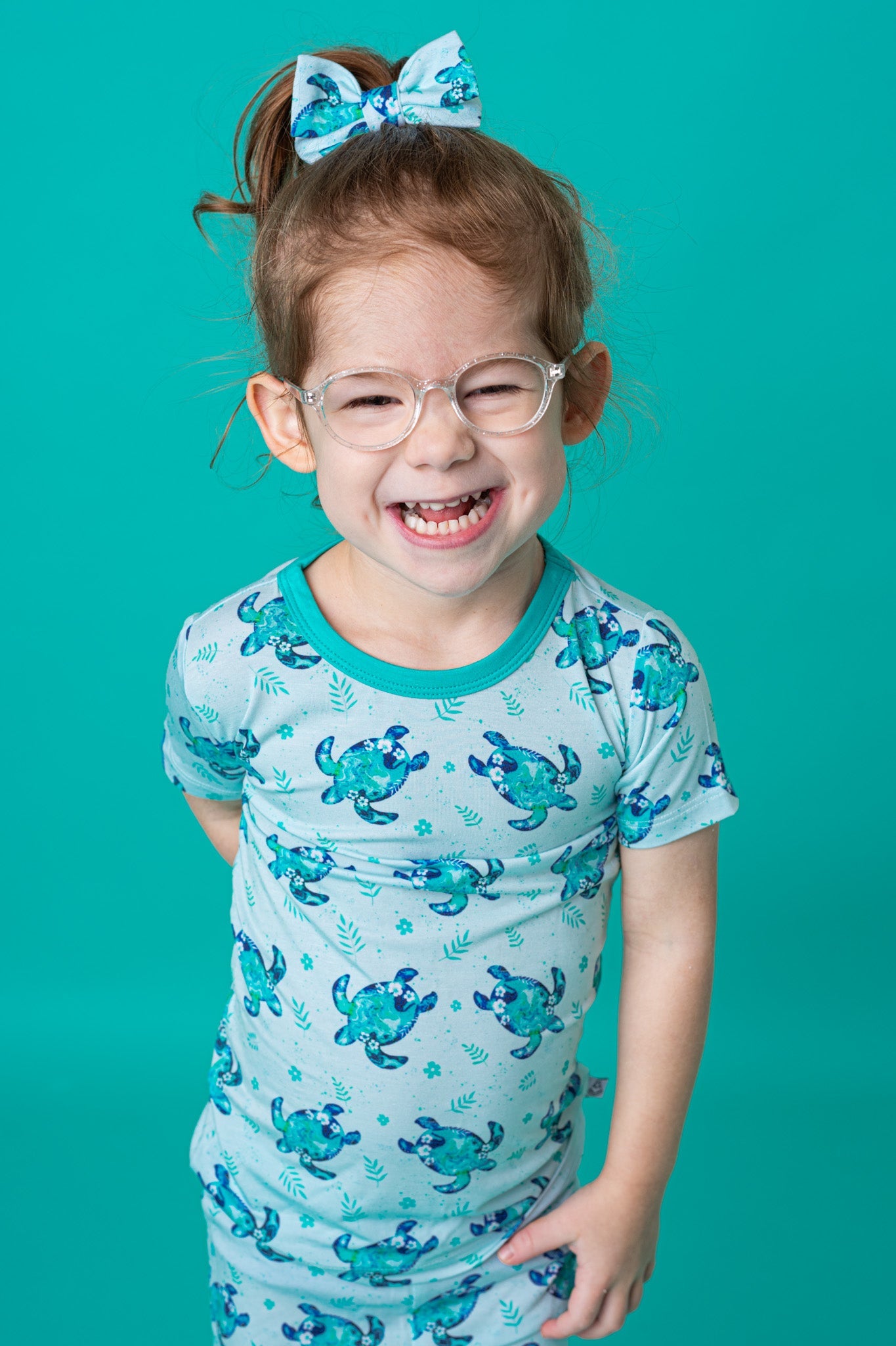 Sea Turtles | Two-piece Bamboo Short Sleeve Toddler & Kids Set