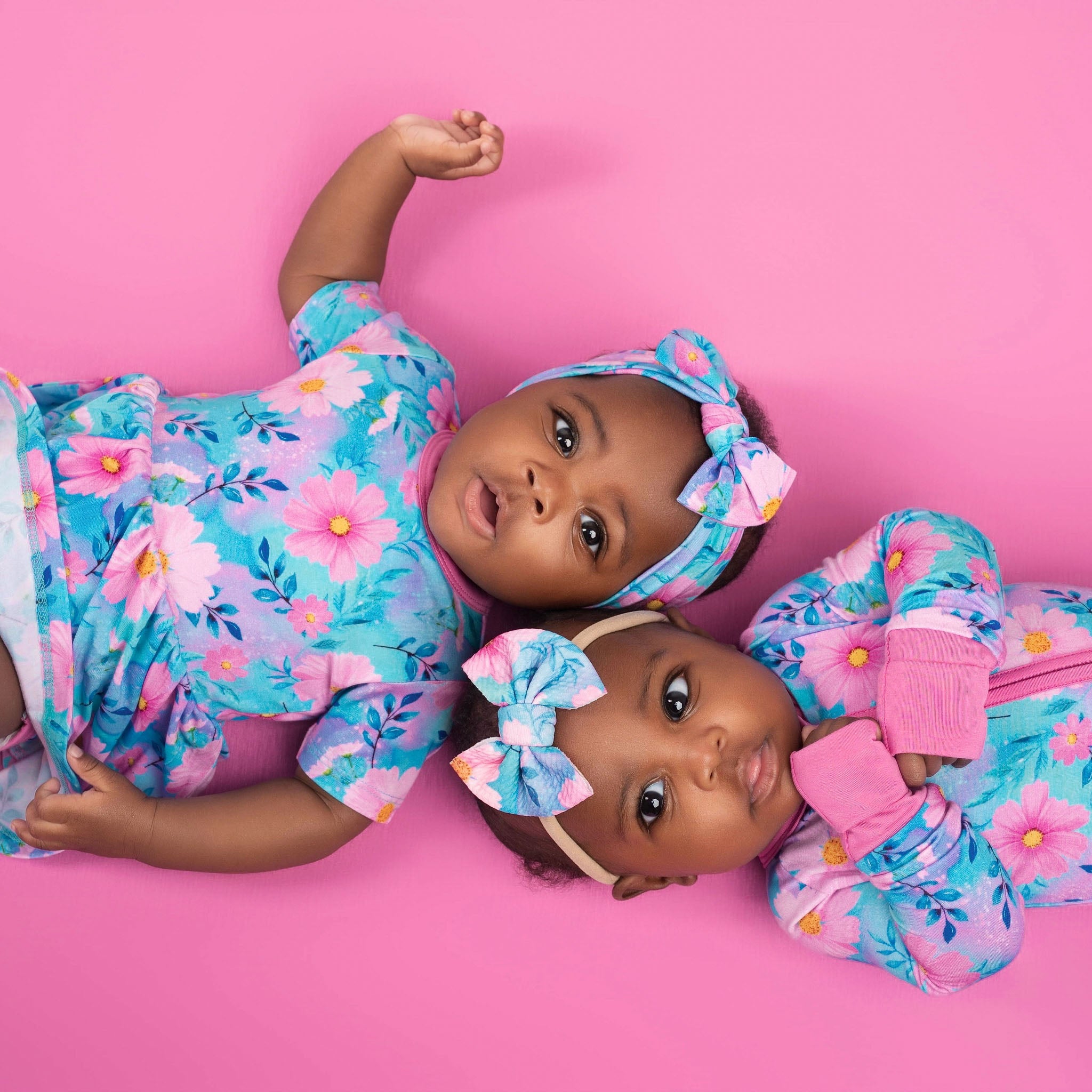 Dreamy Cosmos | Baby Girl Nylon Bow